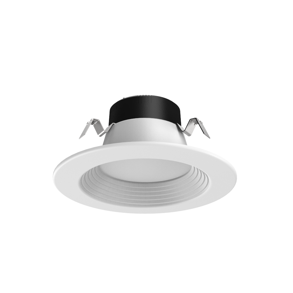 Utilitech MQTL1280-L100K9027 White 4-in 1000 -Lumens Switchable white Round Dimmable LED Wet rated Recessed Downlight