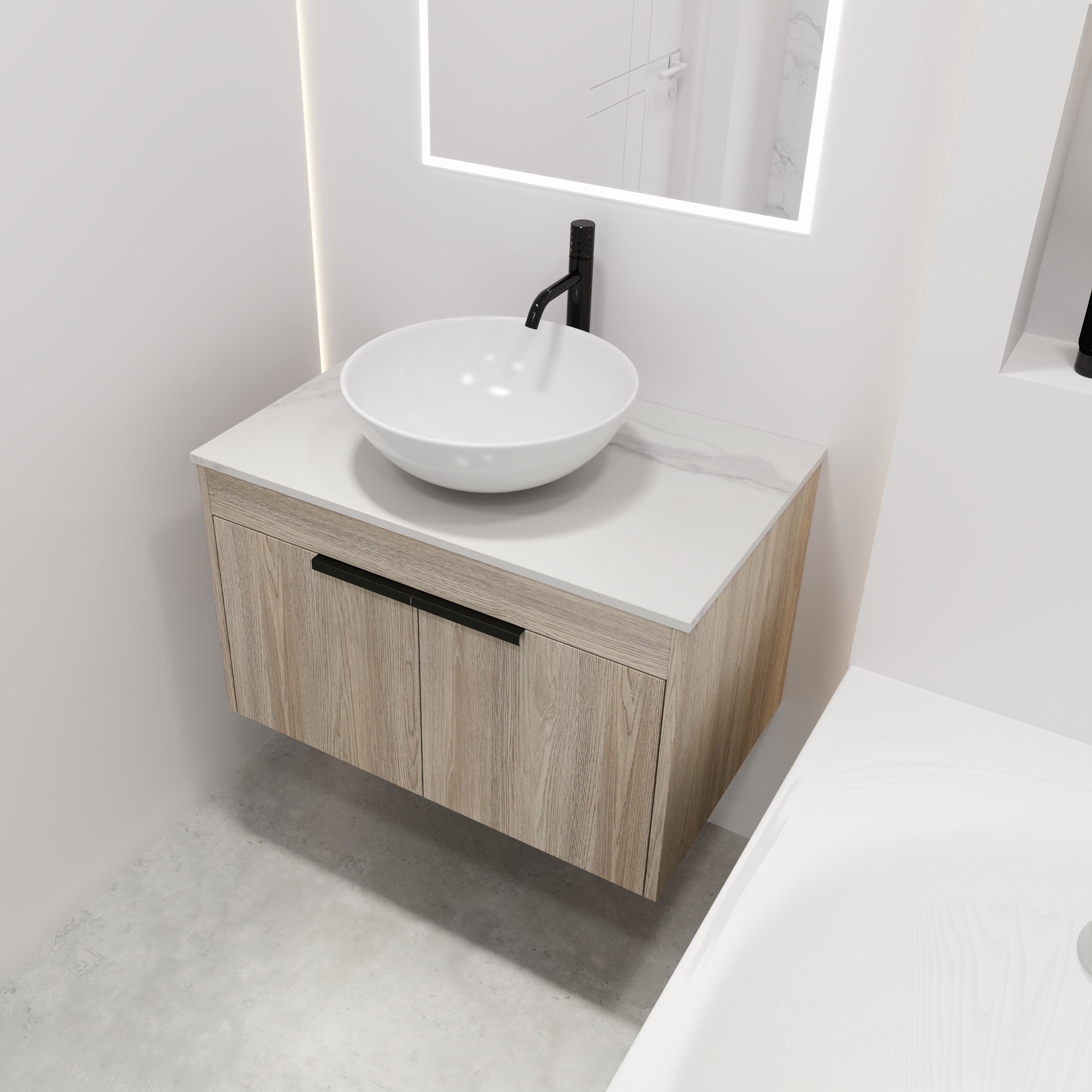 WELLFOR GLEM-S00020 Bath-Vanity-Combo - View #8