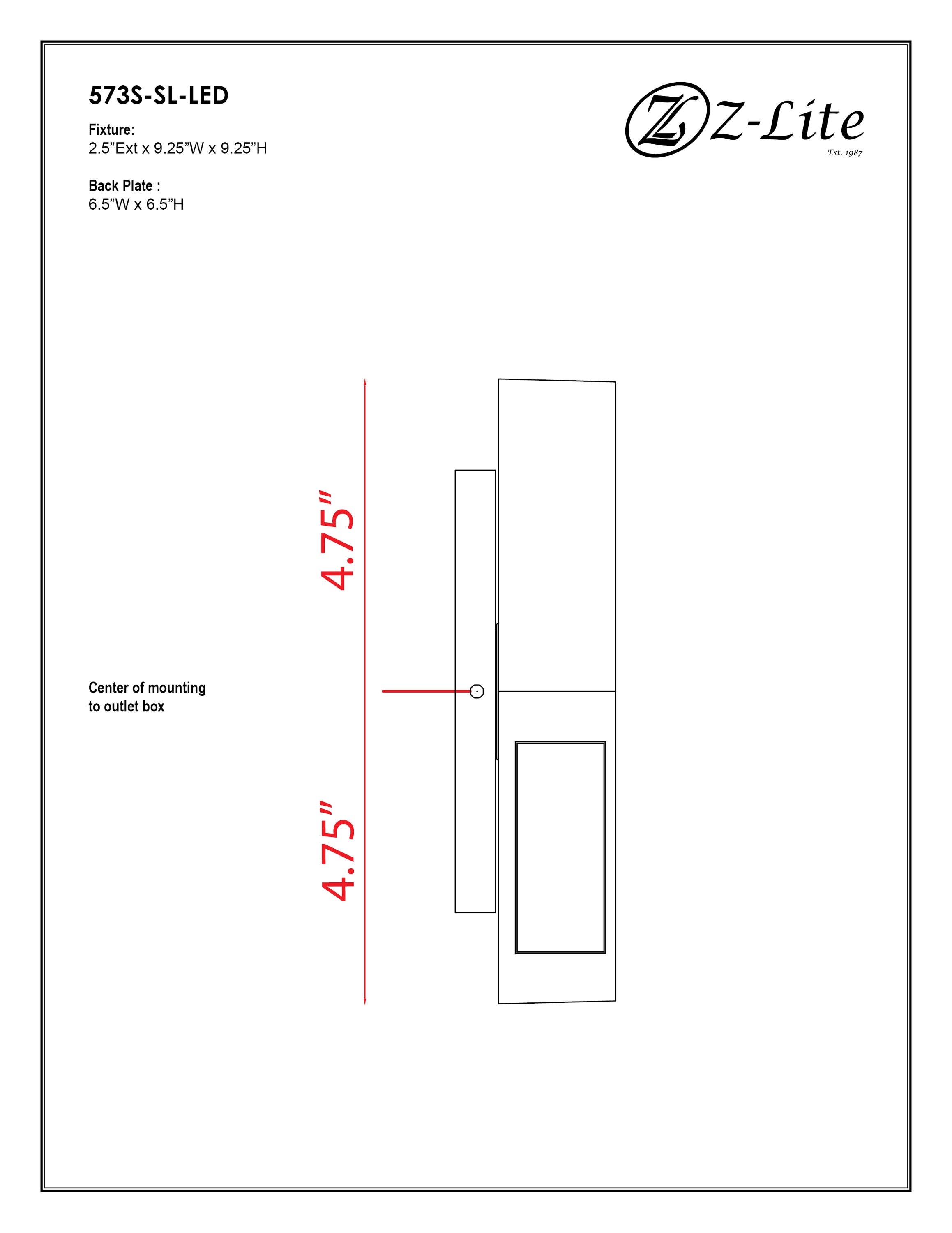 Z-Lite 573S-SL-LED Outdoor-Wall-Lighting - View #5