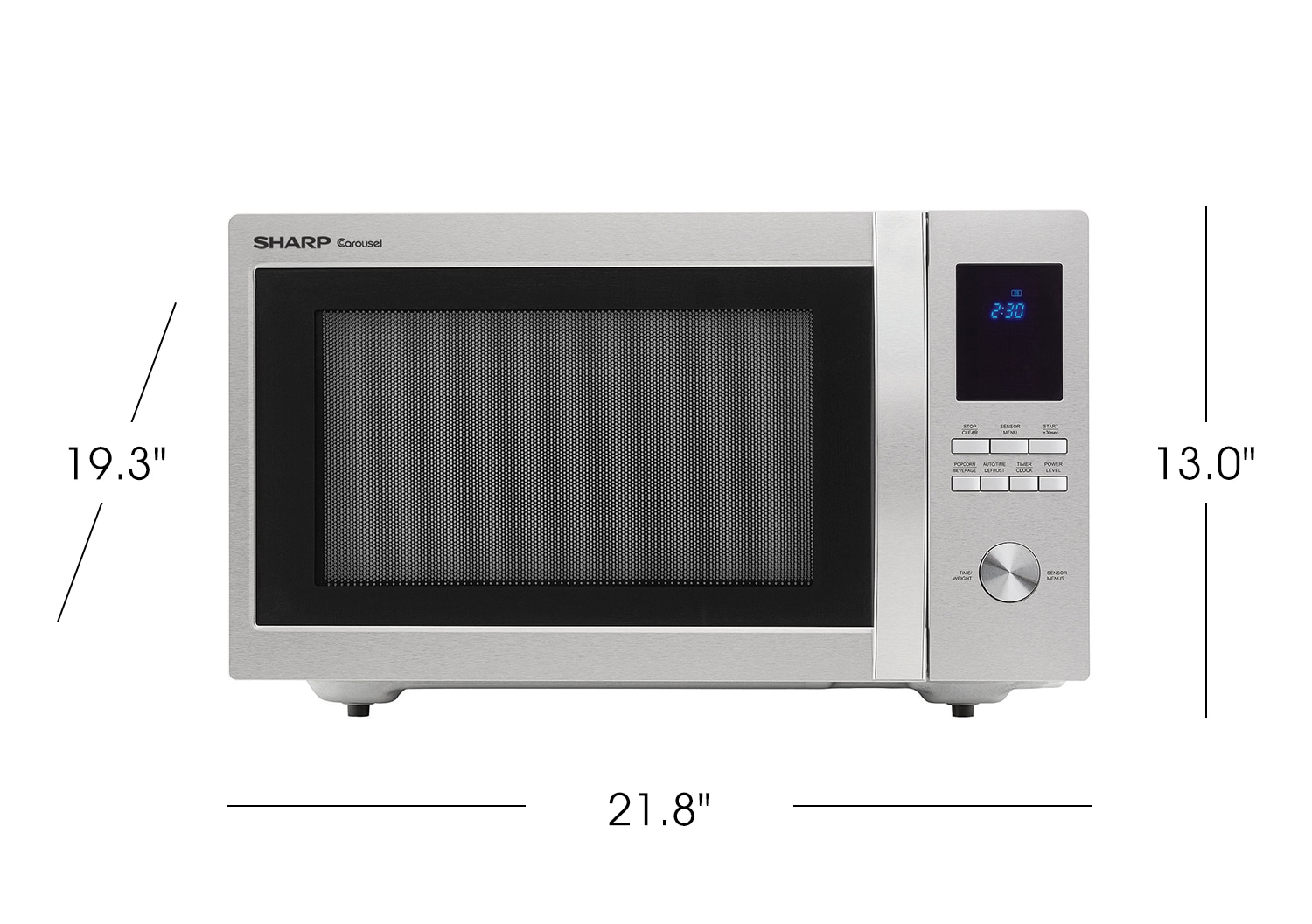 Sharp® 1.6 Cu. Ft. Stainless Steel Countertop Microwave, Fred's Appliance