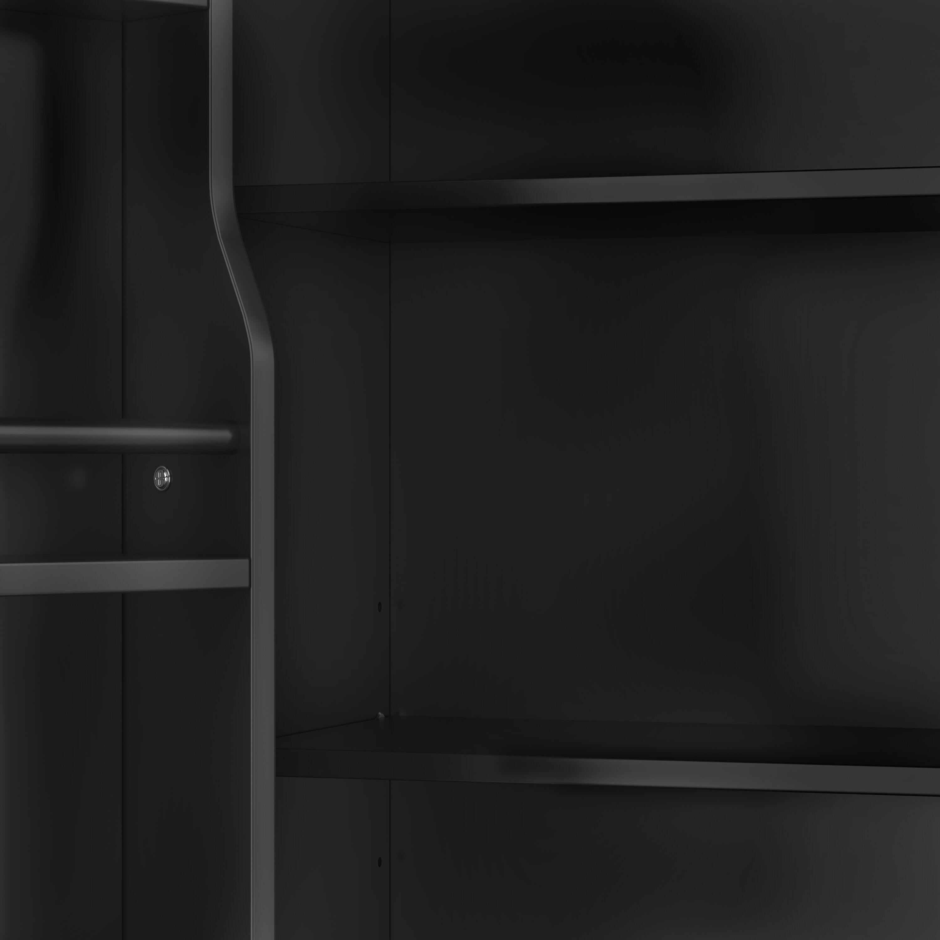 Hrinhom BA50-BLACK Linen-Cabinets - View #6