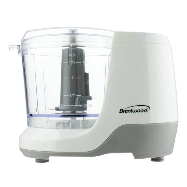 brentwood 1 Cups 100-Watt White Mini Food Chopper in the Food Processors  department at
