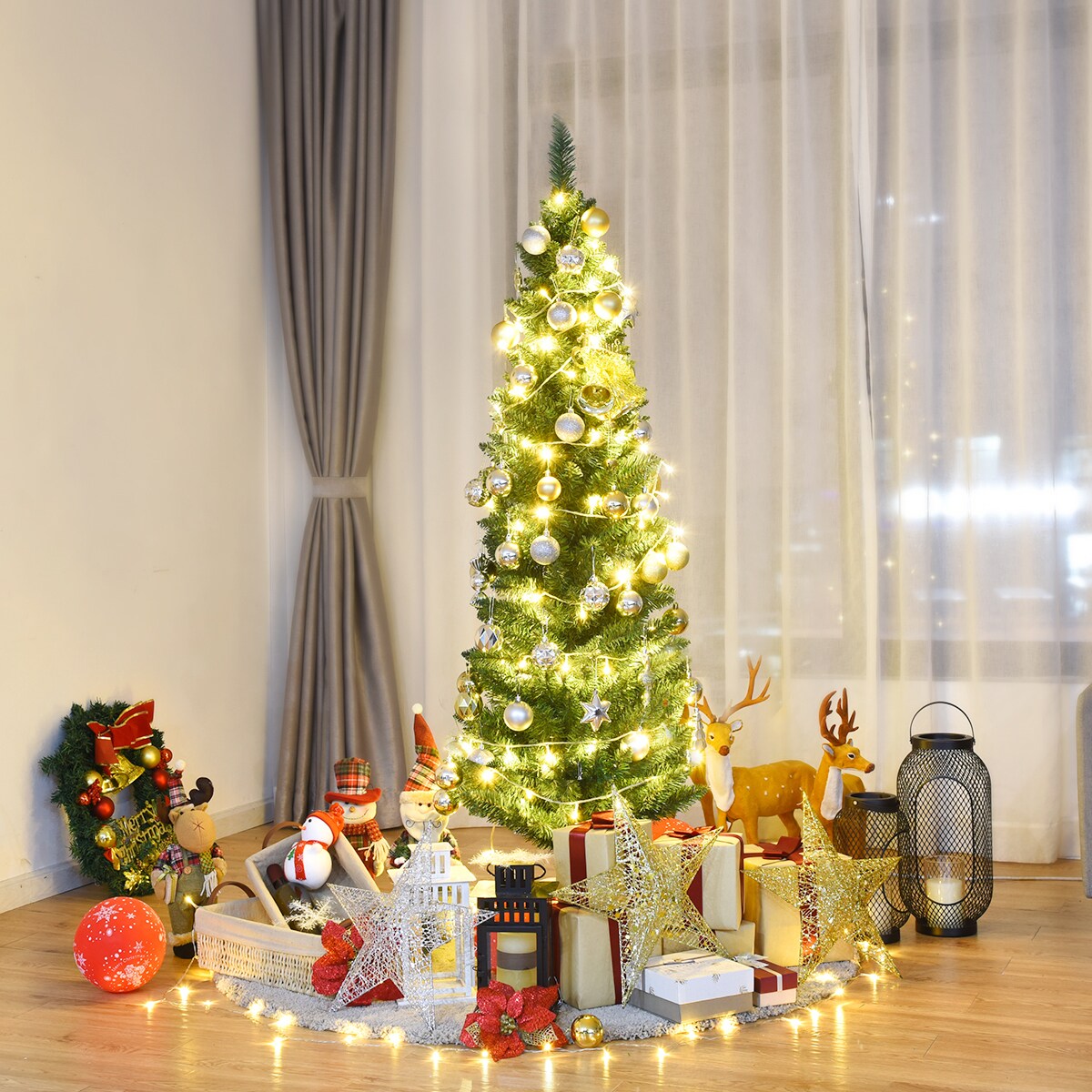 Costway CM20653 Artificial-Christmas-Trees - View #7