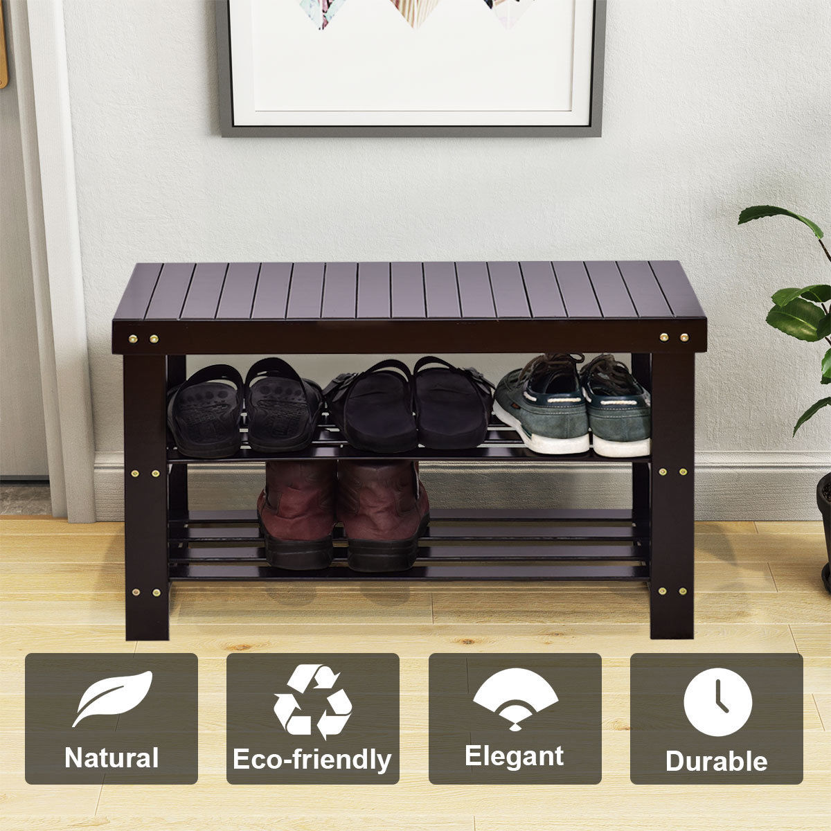 Costway HW55409BK bench - View #4
