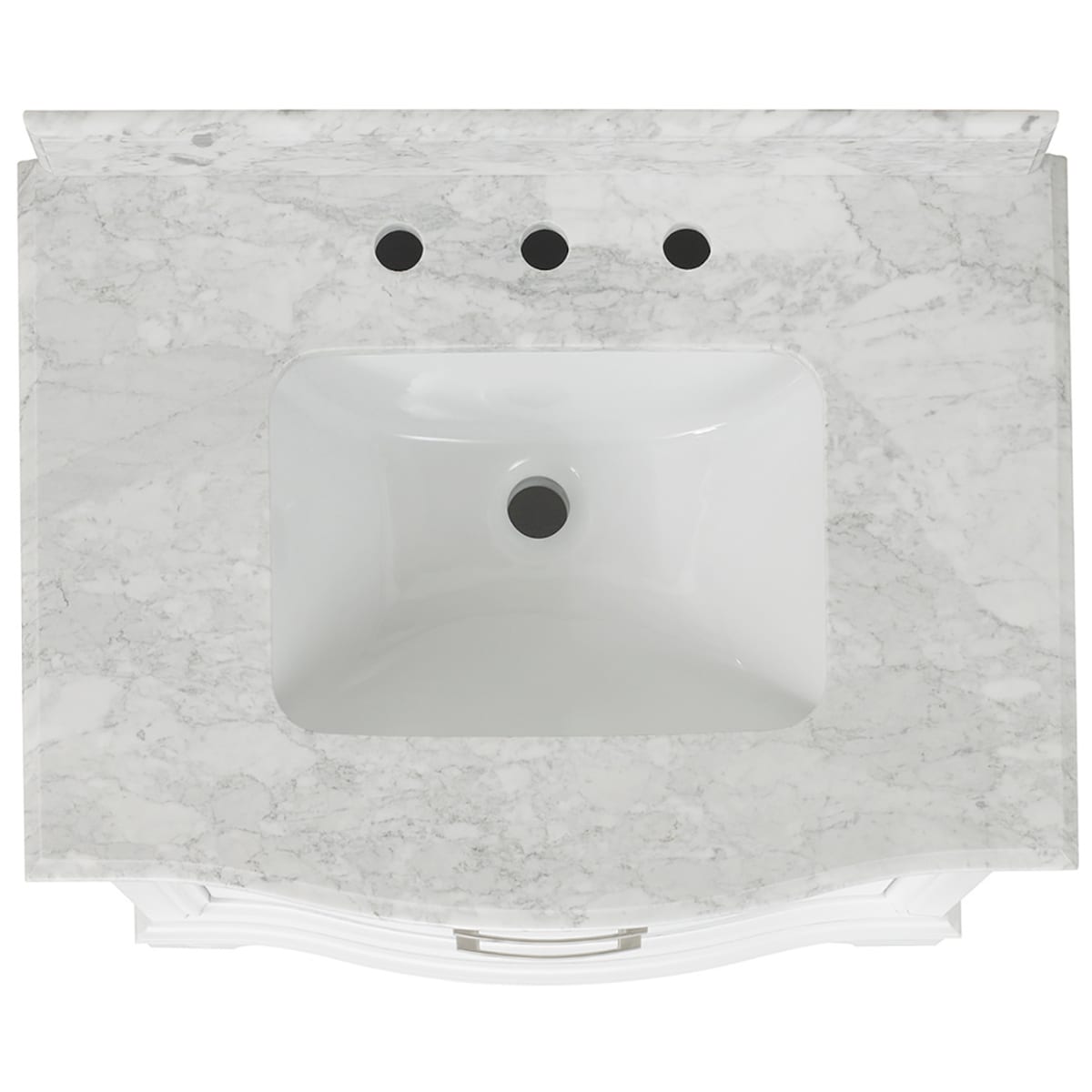 allen + roth 49-in Shadow Storm Natural Marble Undermount Single Sink  3-Hole Bathroom Vanity Top in the Bathroom Vanity Tops department at