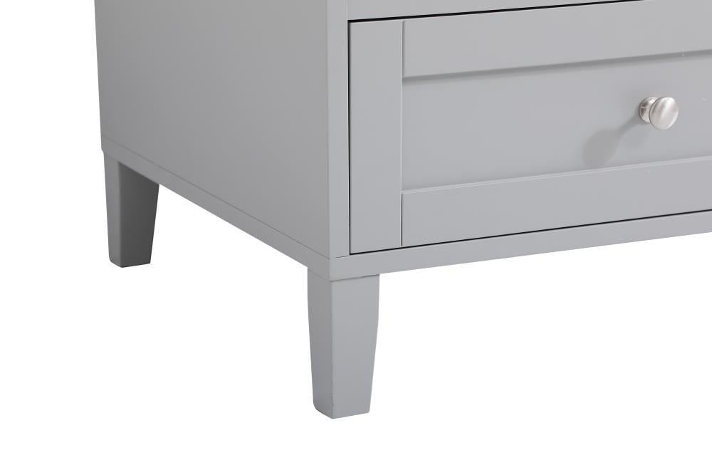 Sommerville 60" Gray Double Quartz Top Bathroom Vanity