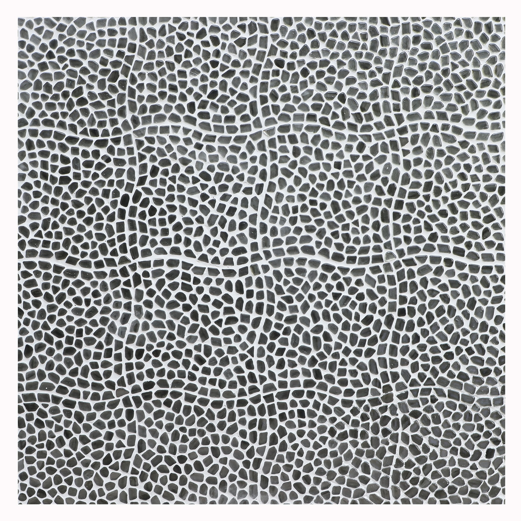 Apollo Pebble Platinum Polished Glass Mosaic Tile