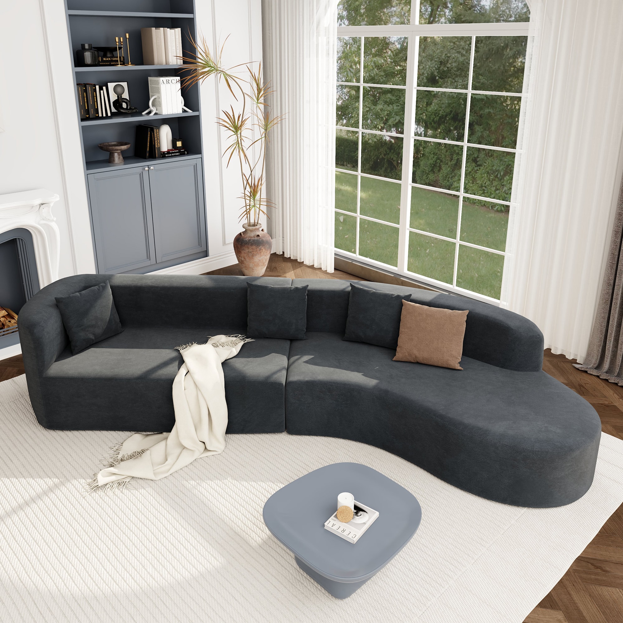 SINOFURN SYA020301GY Sofas-Loveseats - View #7