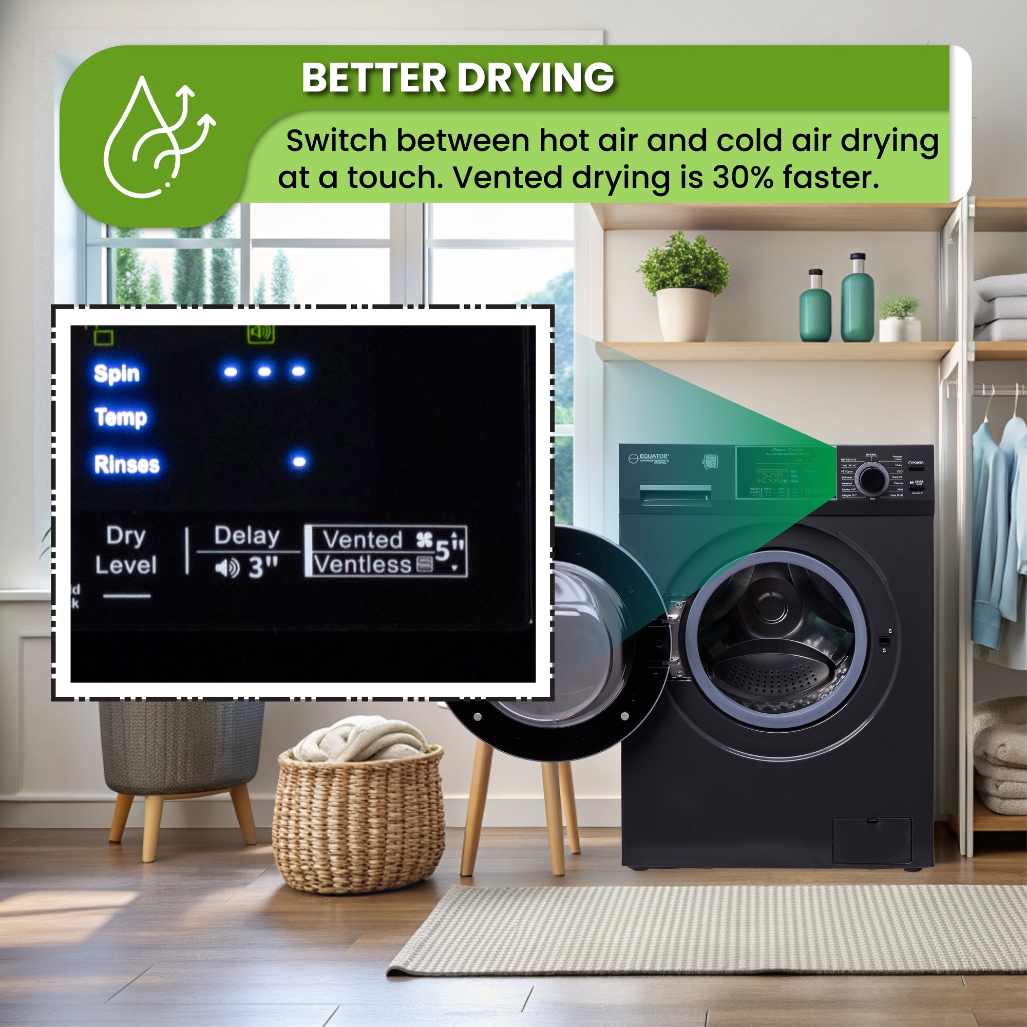 Equator Advanced Appliances EZ 5500 CV S/G Combination-Washers-Dryers - View #16