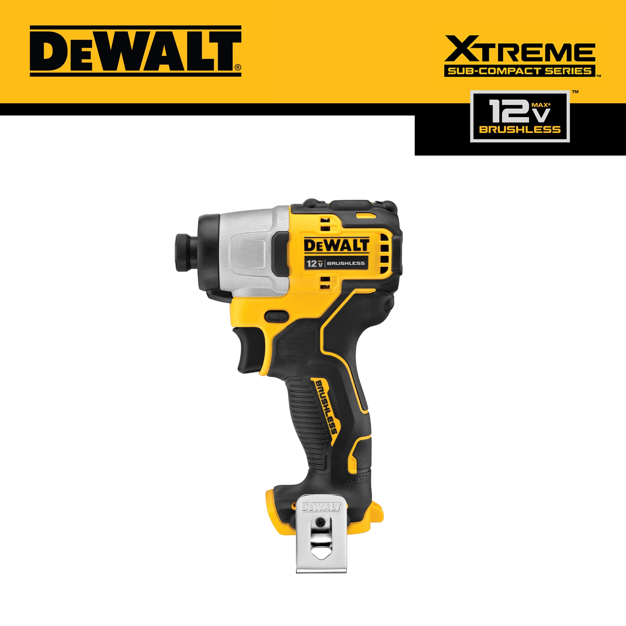 Diplomatie Nodig uit Kust DEWALT XTREME 12-volt Max 1/4-in Variable Speed Brushless Cordless Impact  Driver in the Impact Drivers department at Lowes.com