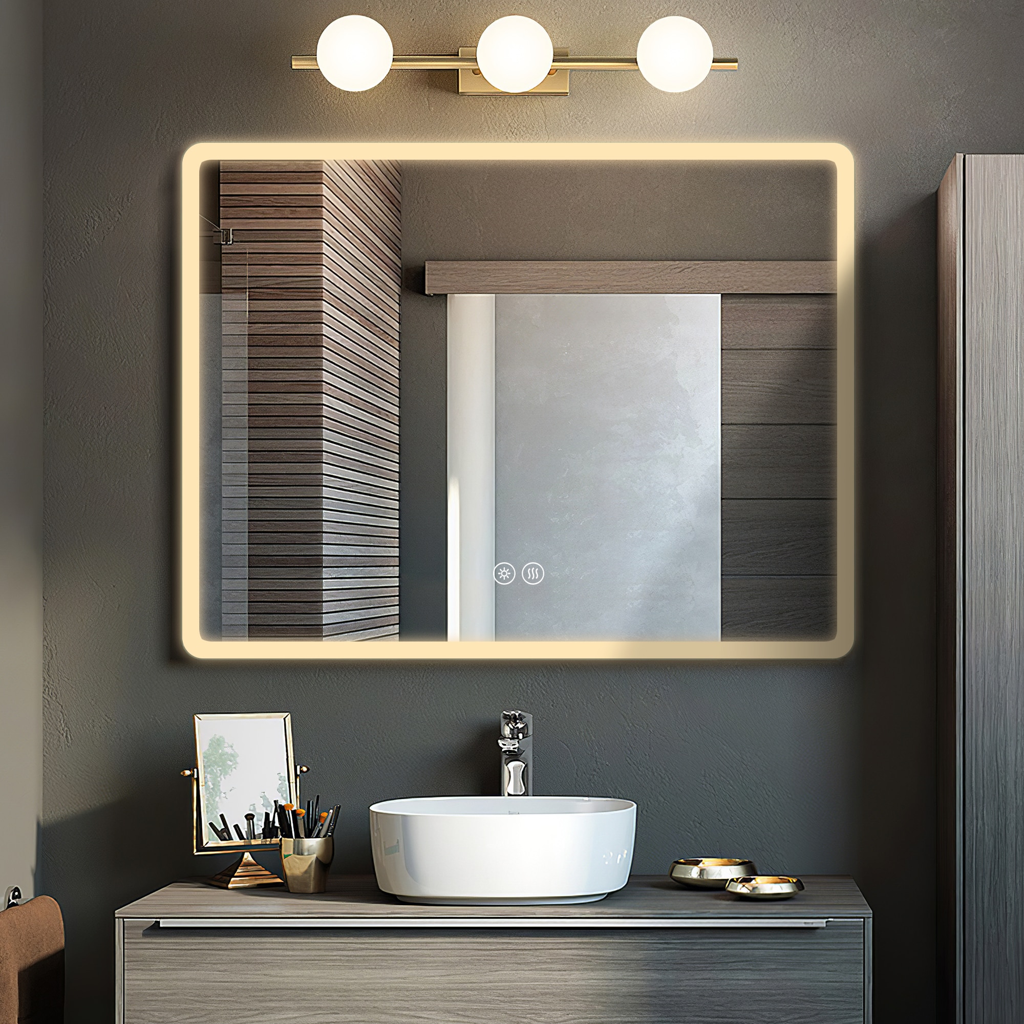 Dovelina LS-A-MR03058 Framed-Bath-Mirrors - View #2
