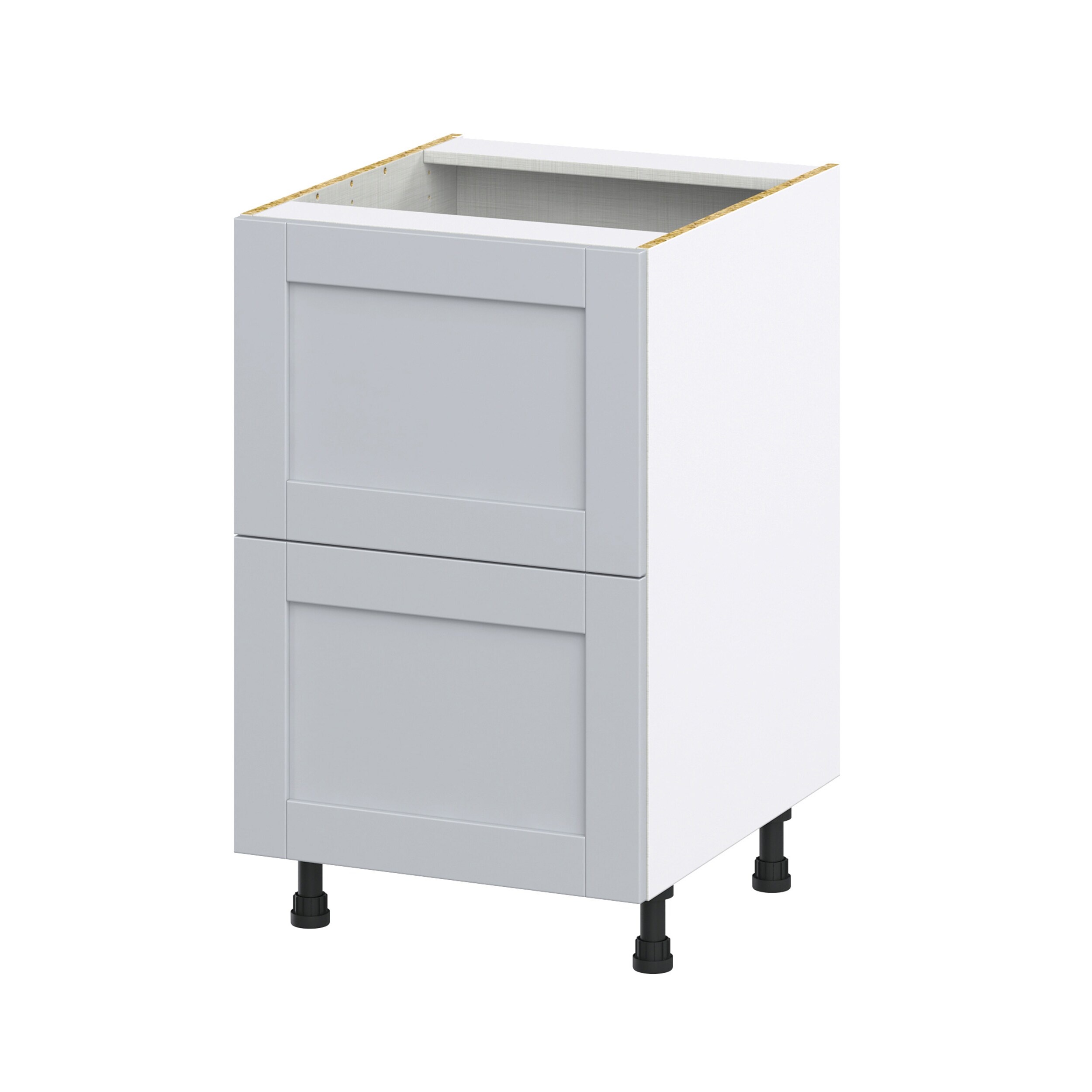 Hugo&Borg Charlesberg 24-in W x 34.5-in H x 25-in D Gray 1-Drawer Base Fully Assembled Cabinet (Recessed Panel Shaker Style)