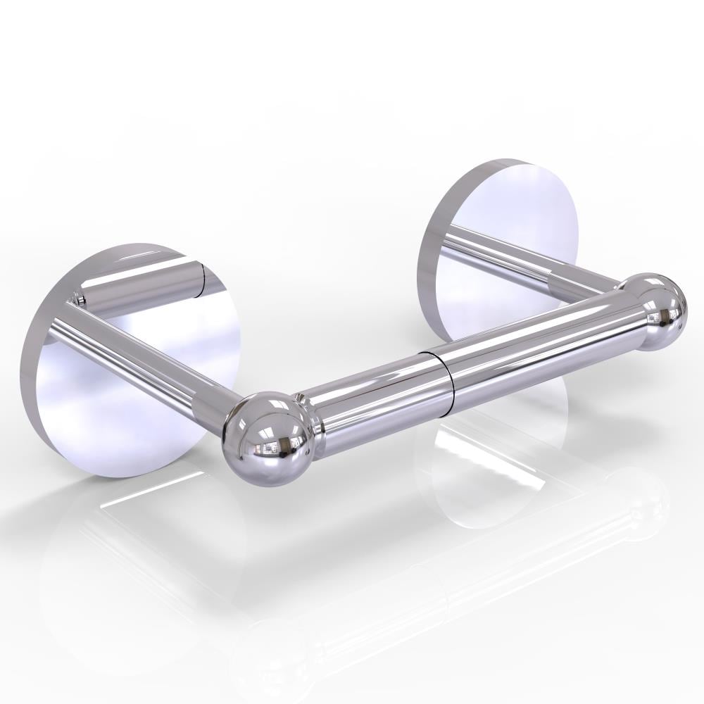 Allied Brass P1024-PC Prestige Skyline Polished chrome Wall mount Spring-loaded Toilet Paper Holder 1 -Rolls with Storage