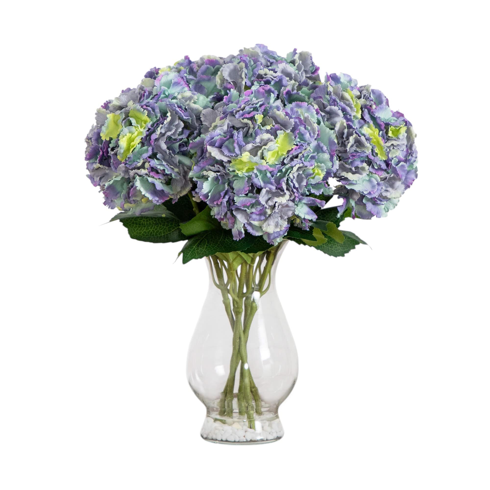 Nearly Natural A2190-BL 20-in Blue Indoor Desktop Hydrangea Artificial flower
