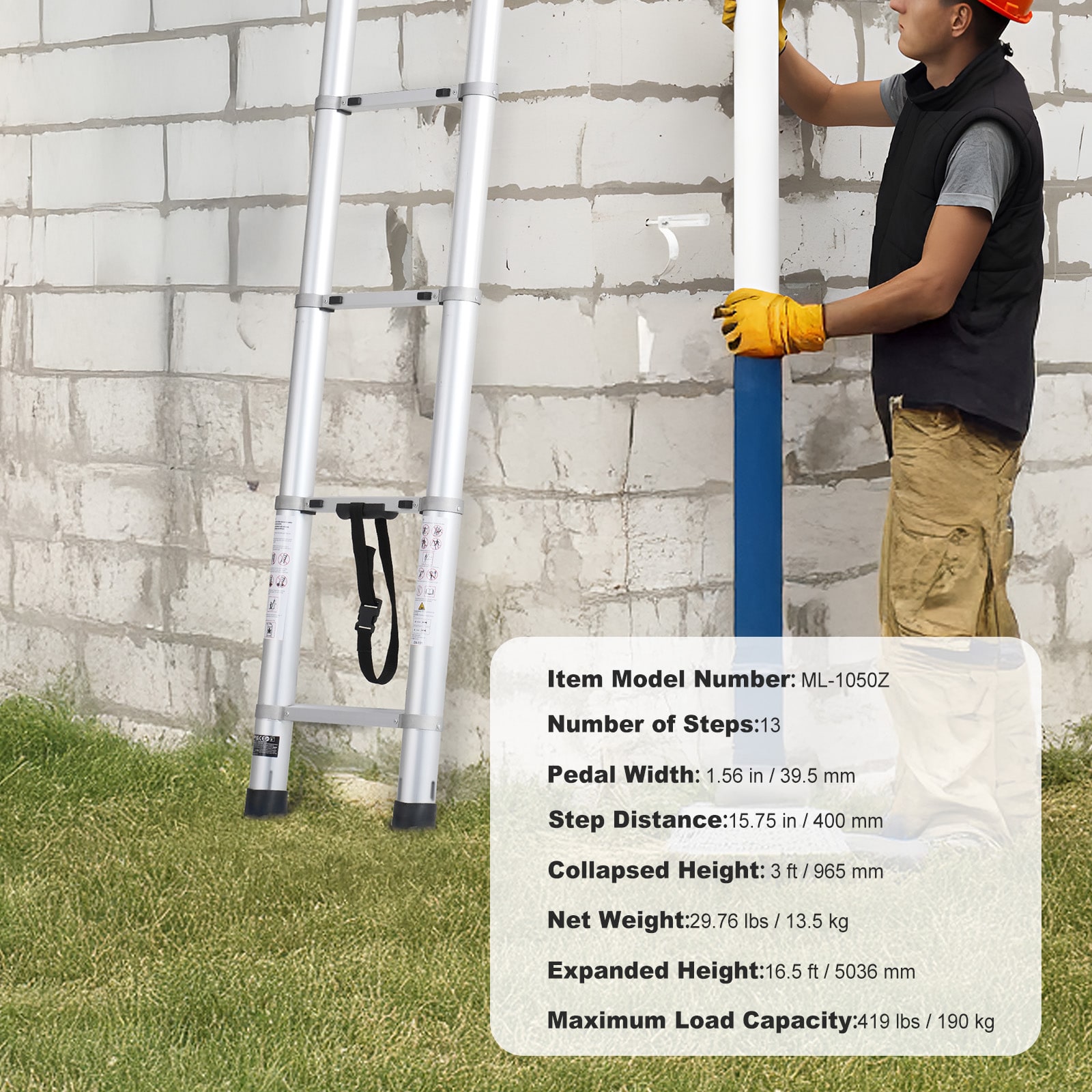 VEVOR SCSSLTQLHJK105993V0 Step-Ladders - View #7
