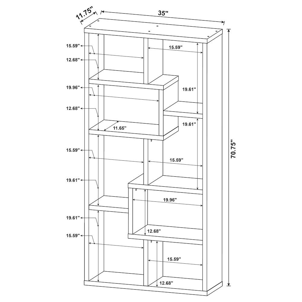 FurniFact BO3321737WHT bookcases - View #7