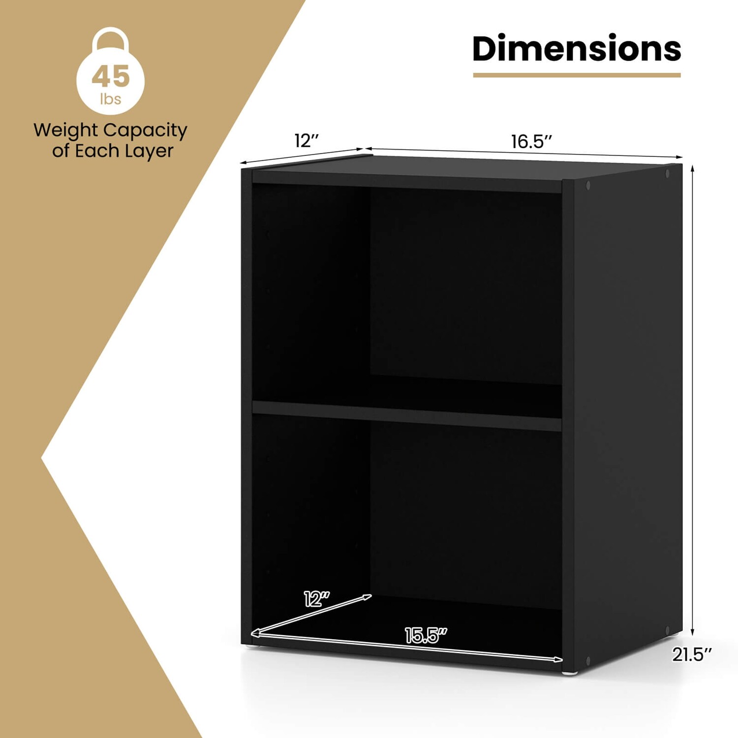 Costway CSHY004530 bookcases - View #3
