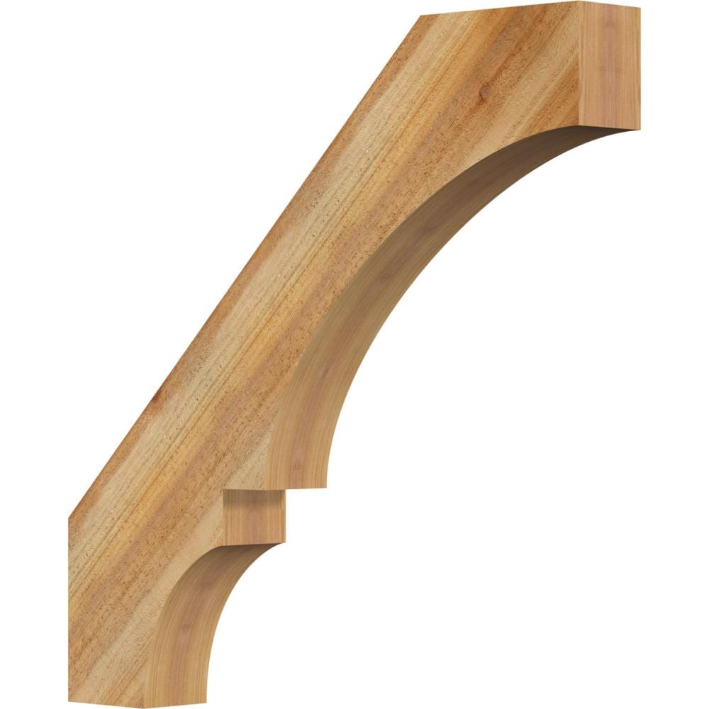 Ekena Millwork BRC04X30X30BOA00RWR 4-in x 30-in x 30-in Western Red Cedar Unfinished Wood Balboa rough sawn