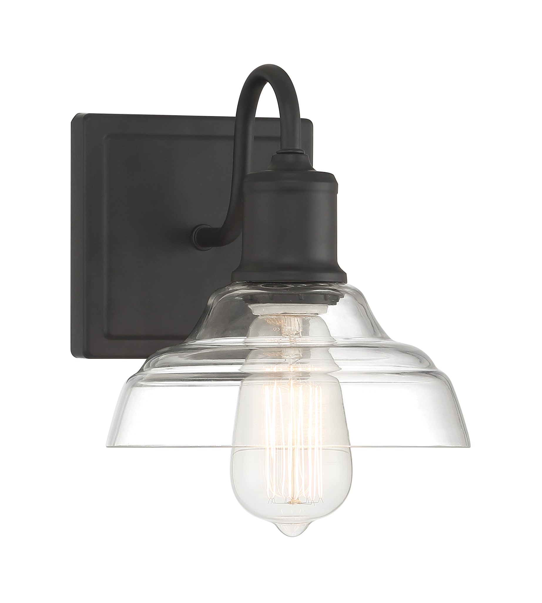 allen + roth 81035 Everidge 24.02-in 1 -Light Matte Black Modern/contemporary Vanity light