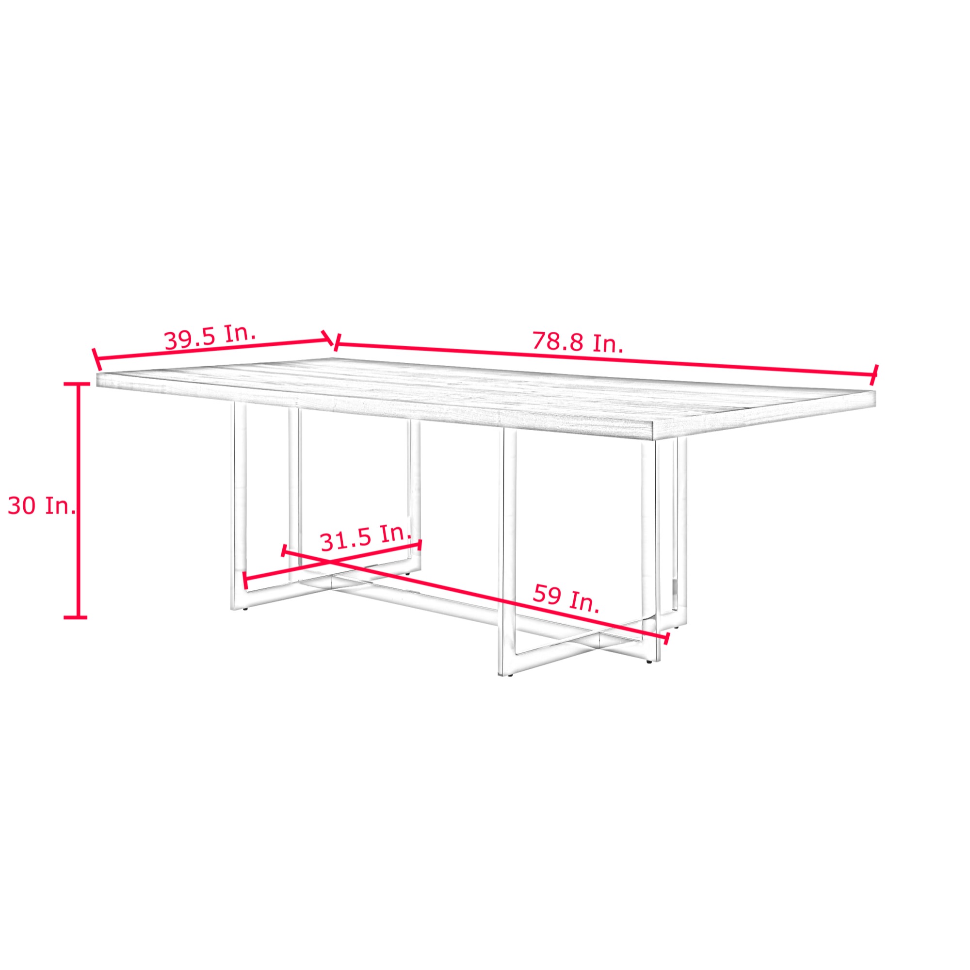 Inspired Home DT122-09WNS-LS Dining-Tables - View #8