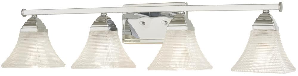 Minka Lavery 4784-77 Conspire 33.125-in 4 -Light Gloss Chrome Modern/contemporary Vanity light bar
