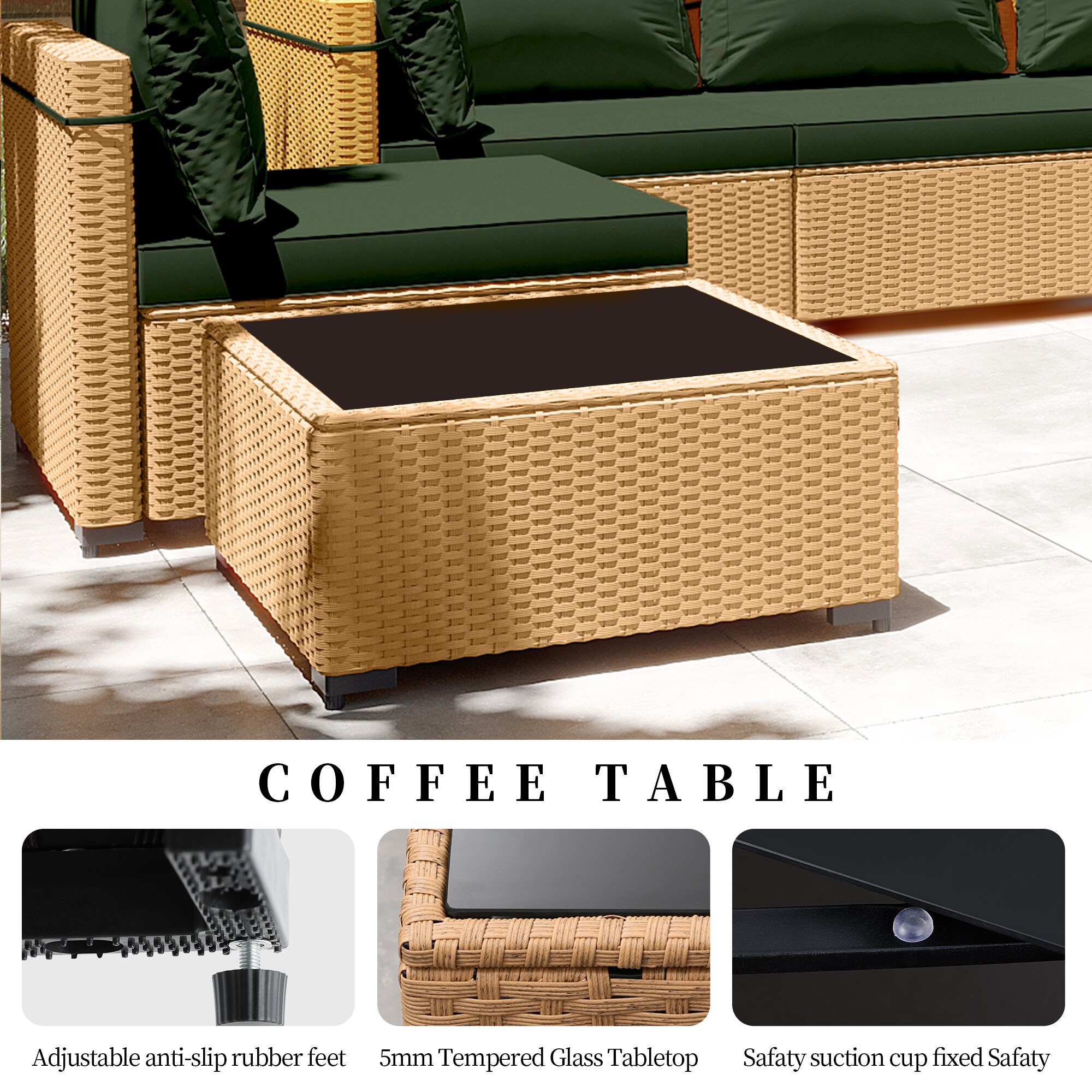 UPHA PL-2CZ-42QBE-H2-T Patio-Conversation-Sets - View #6