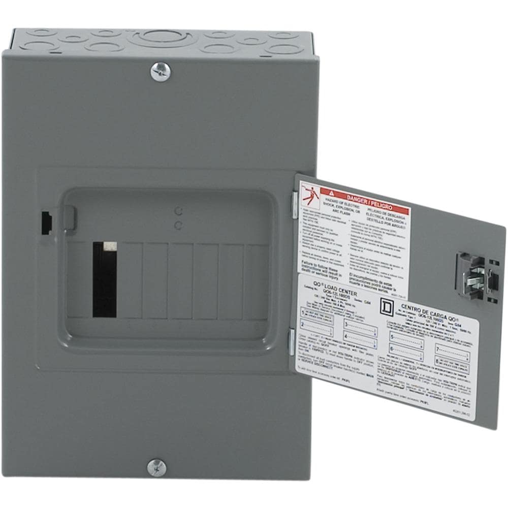 Square D 100-Amp 6-Spaces 12-Circuit Indoor Main Lug Load Center