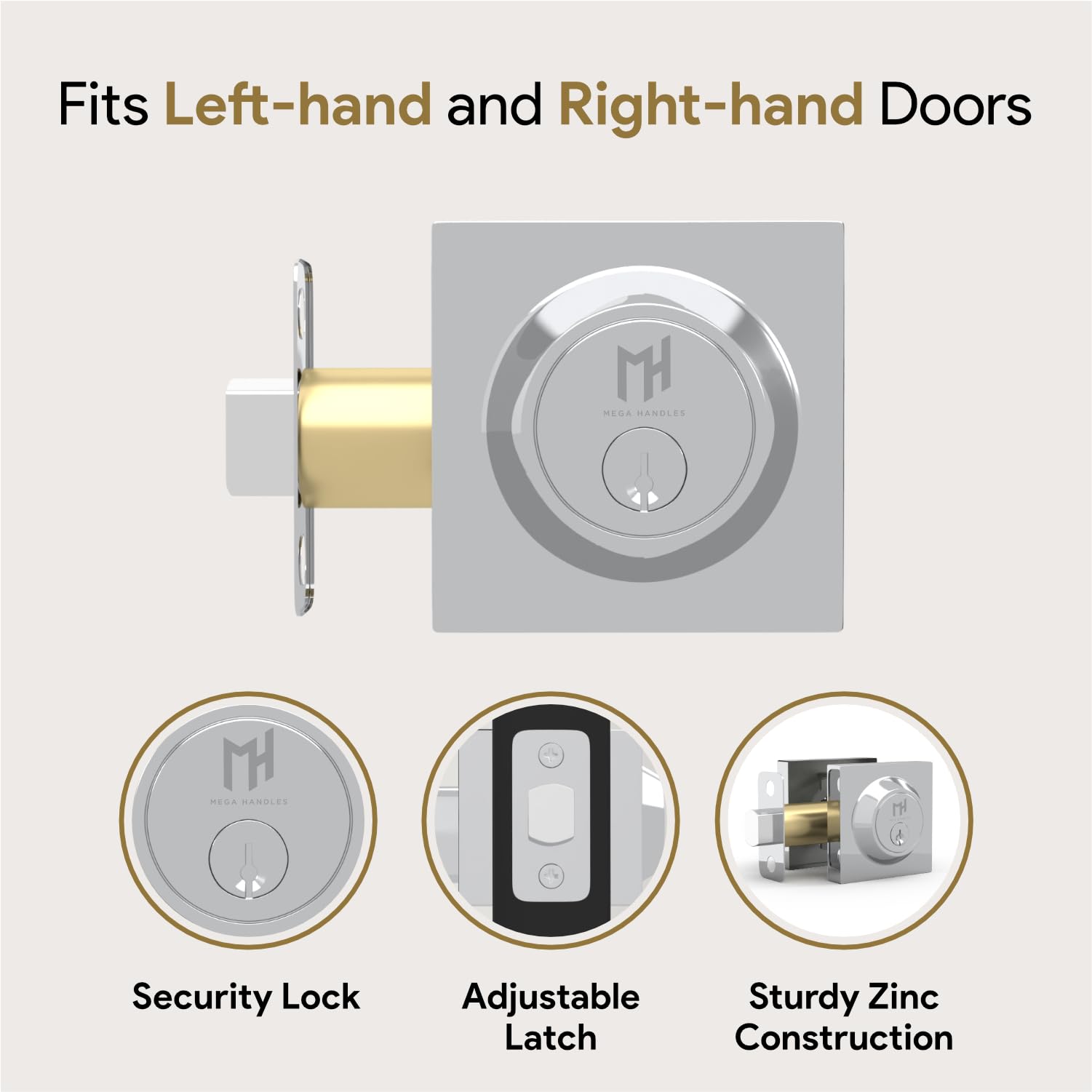 Mega Handles FBM-ROBELL-DB-PC-1 Door-Deadbolts - View #8