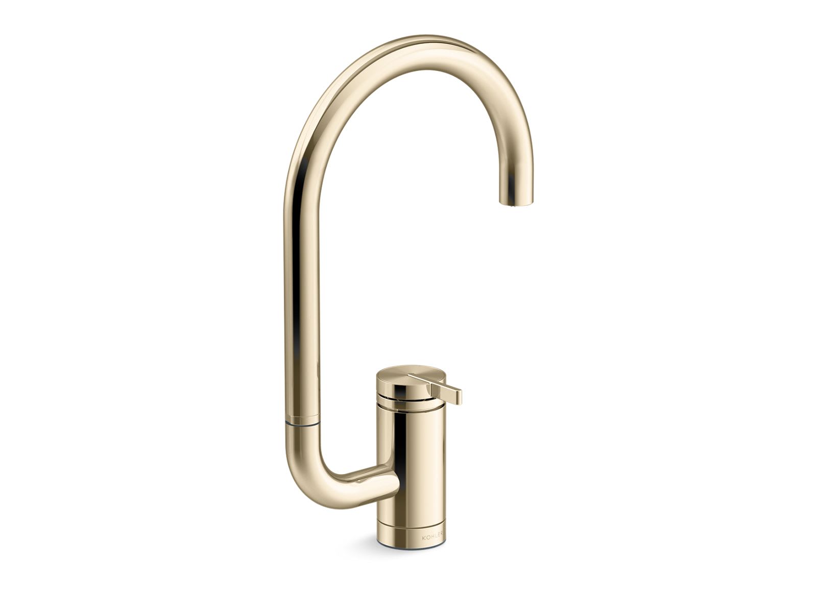 KOHLER 28277-AF Components 1.5 GPM Deck Mount Bar Sink Faucet in Vibrant French Gold with Lever Handle