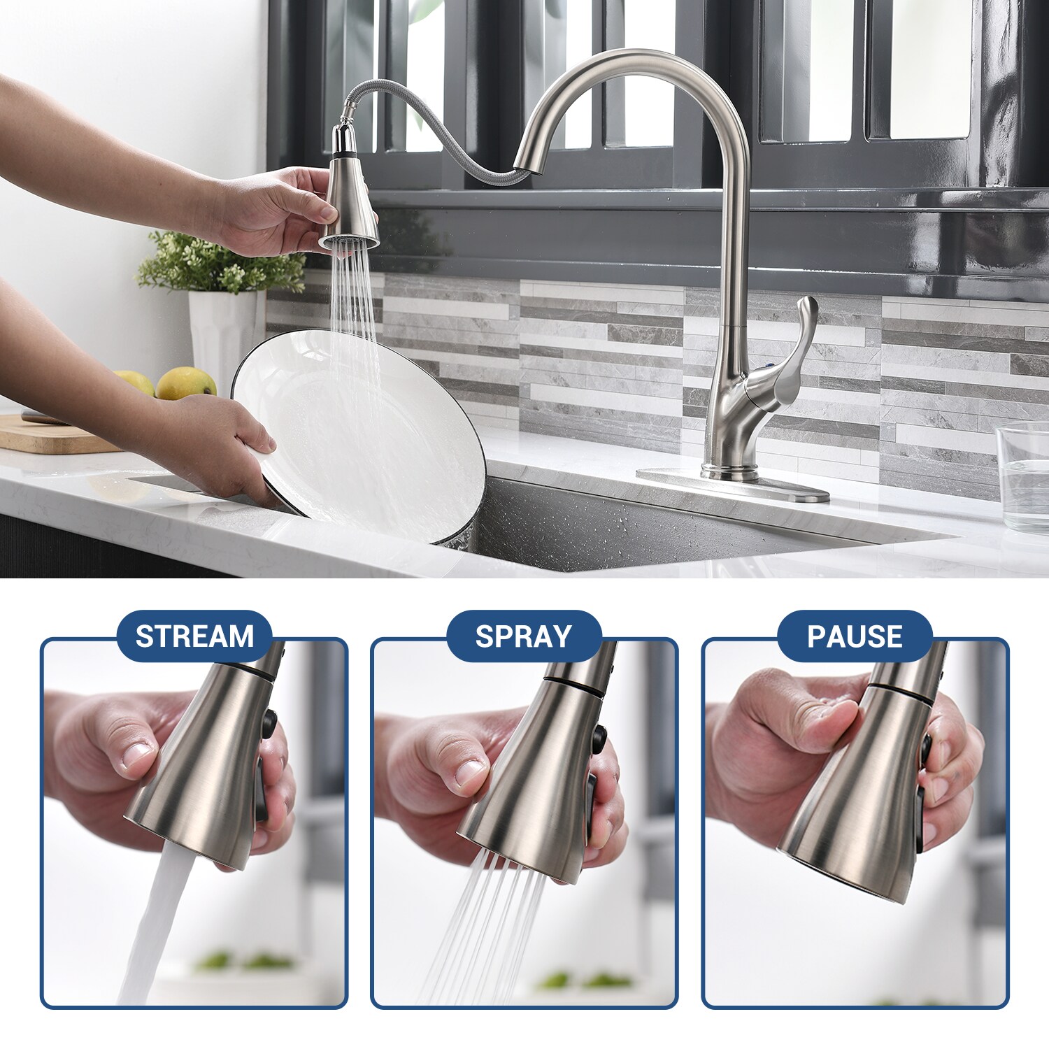 APPASO GG-K123-BN Kitchen-Faucets - View #4