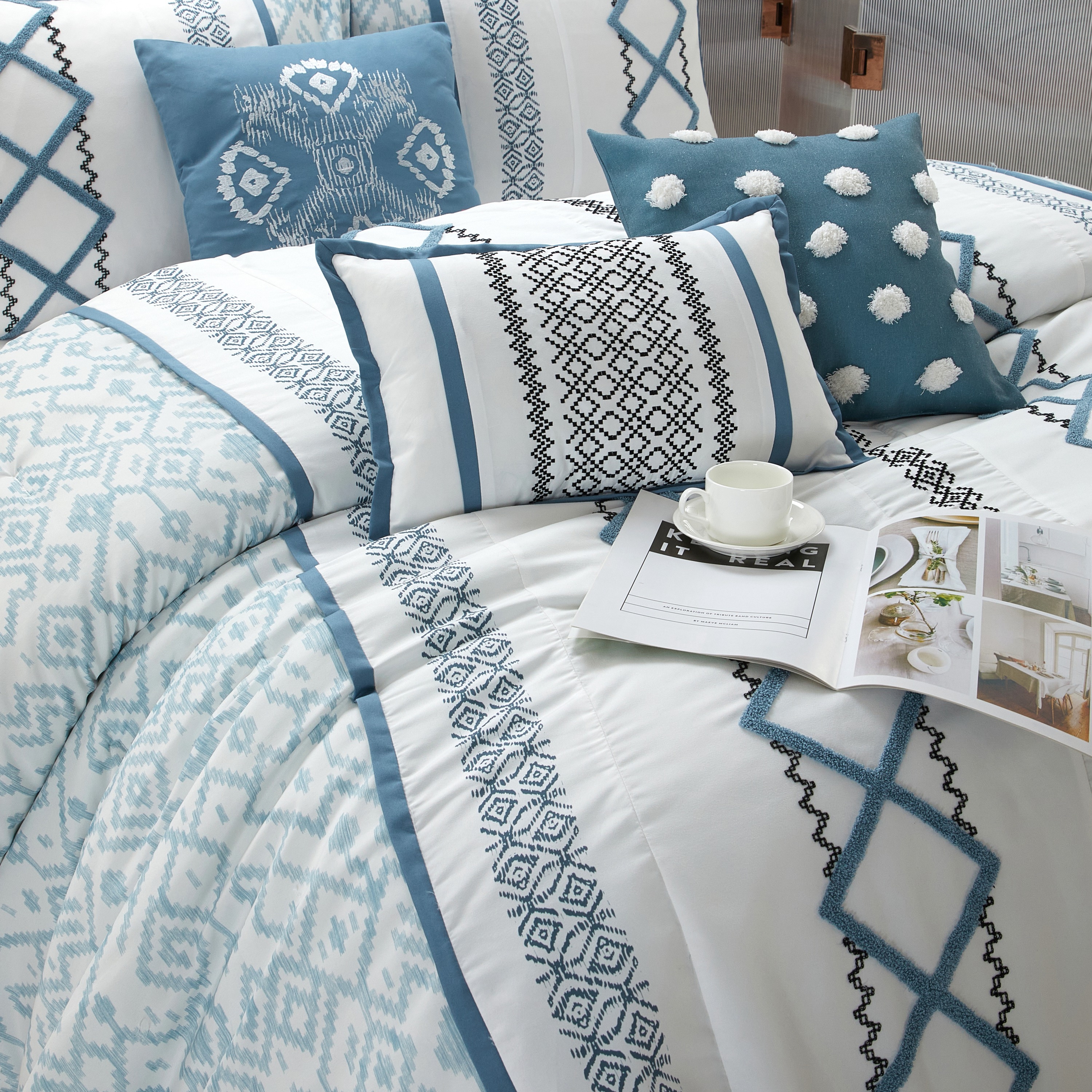 Nanshing ANTHONY7-Q-BLU bedding - View #2