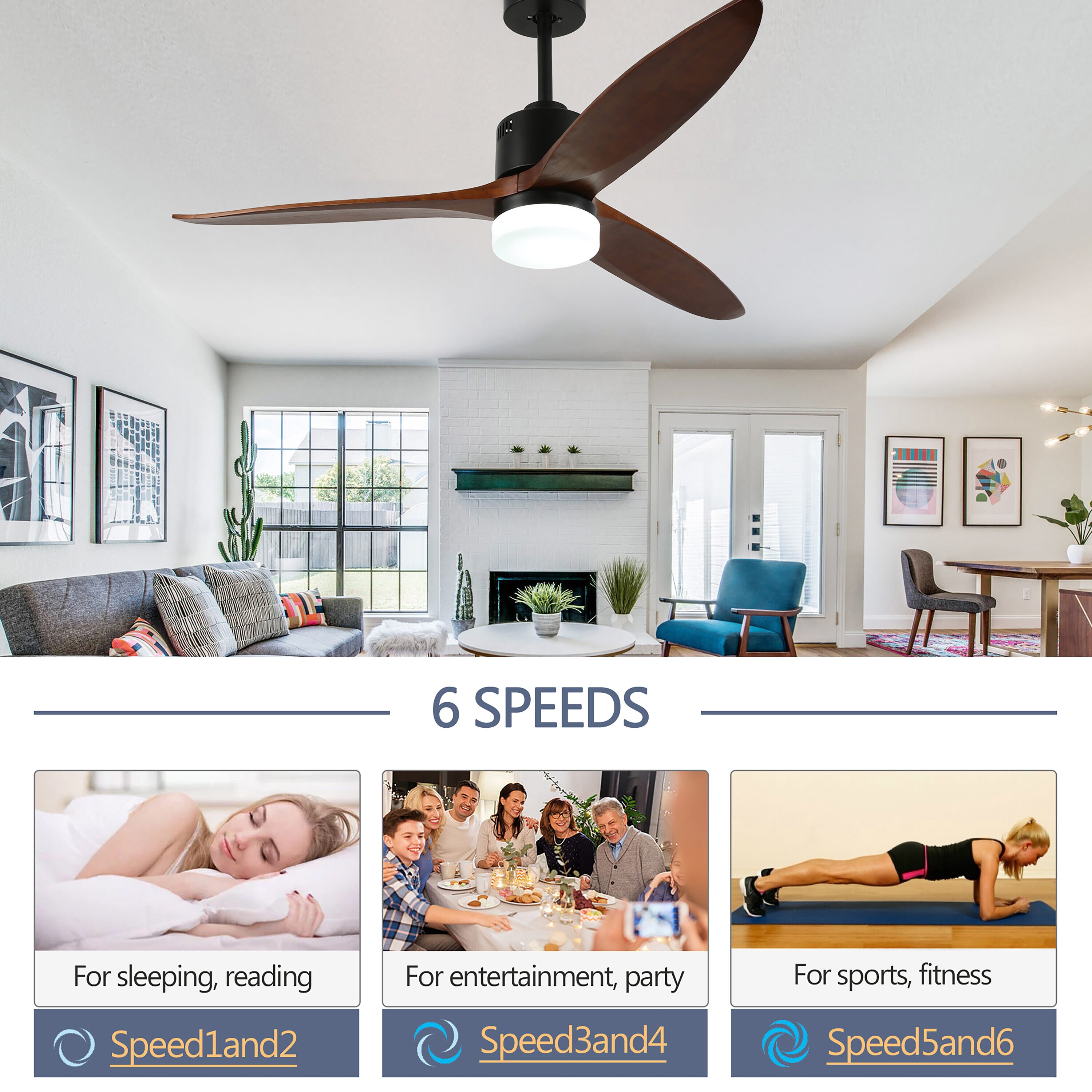 Oaks Decor DC5203 Ceiling-Fans - View #4