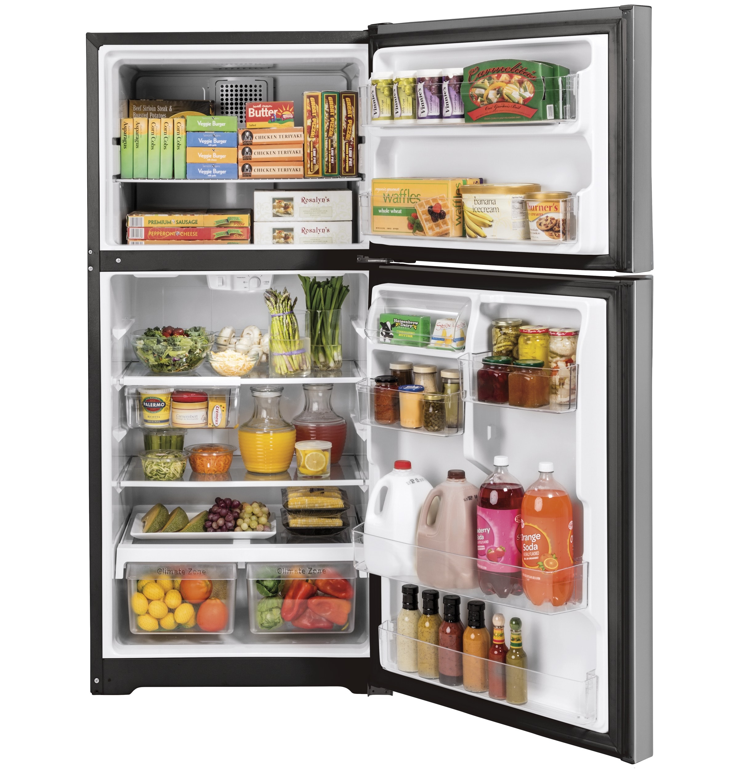 GE GTE19JSNRSS Top-Freezer-Refrigerators - View #3