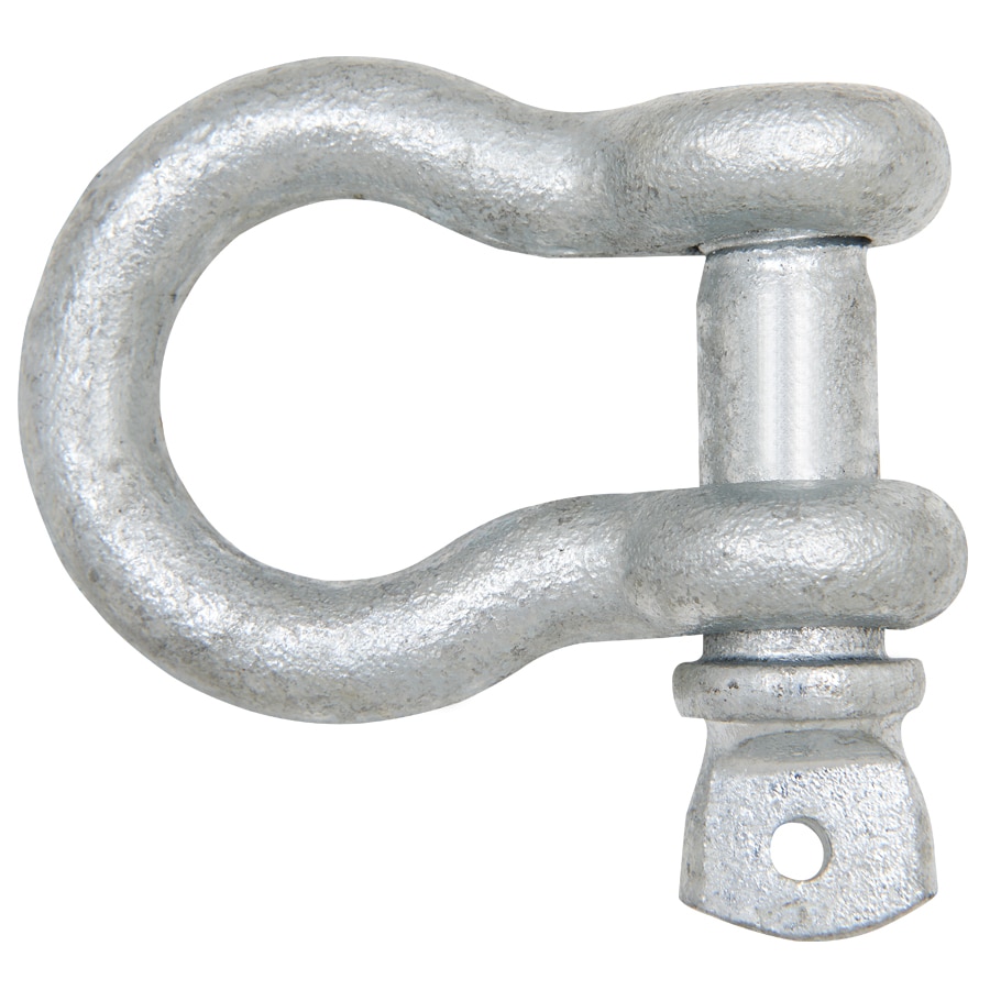 Blue Hawk 3/8-in Galvanized Anchor Shackle with Screw Pin in the Chain  Accessories department at