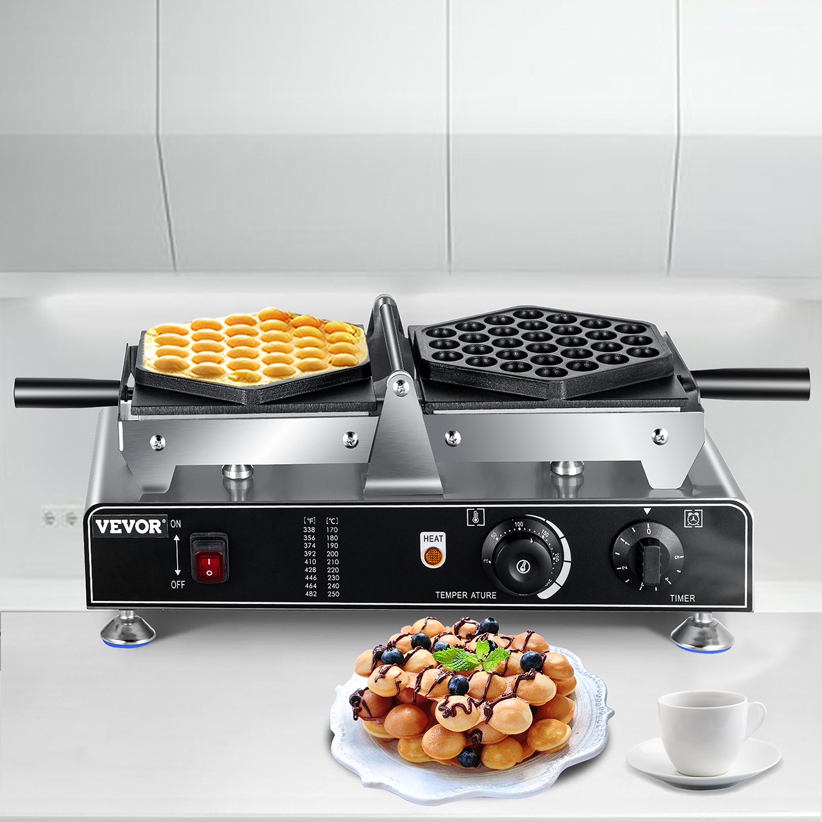 Commercial bubble waffles maker