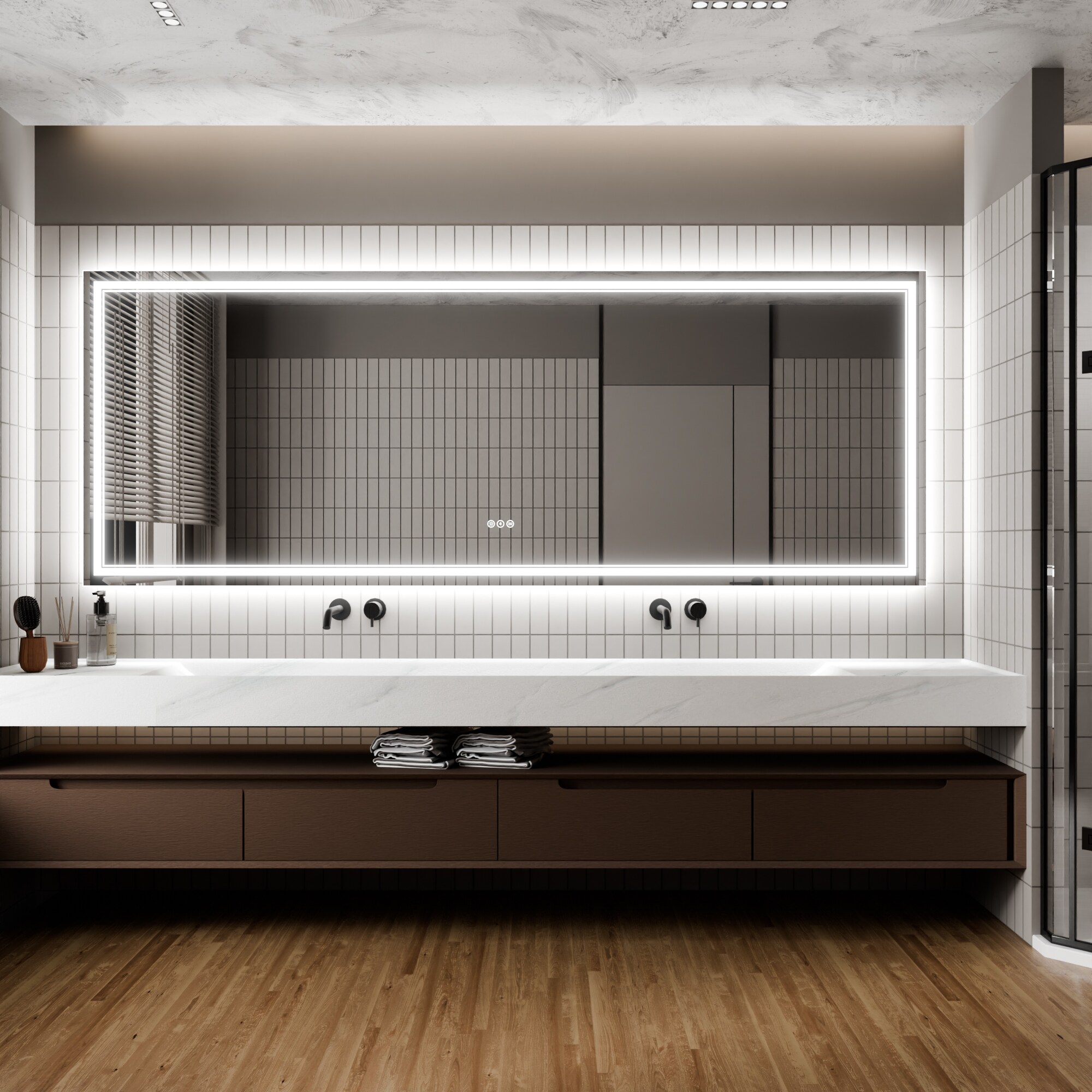 WELLFOR EXM-7236CJFL Framed-Bath-Mirrors - View #3