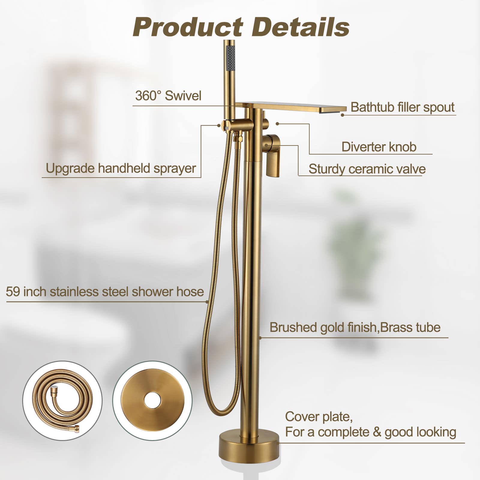 ARCORA AR9204000G Roman-Tub-Faucets - View #7
