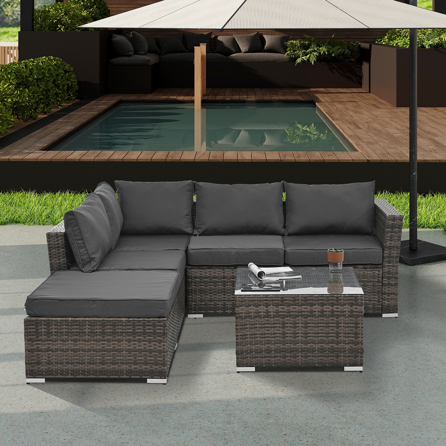SINOFURN SYB790011GY Patio-Sofas-Daybeds - View #10