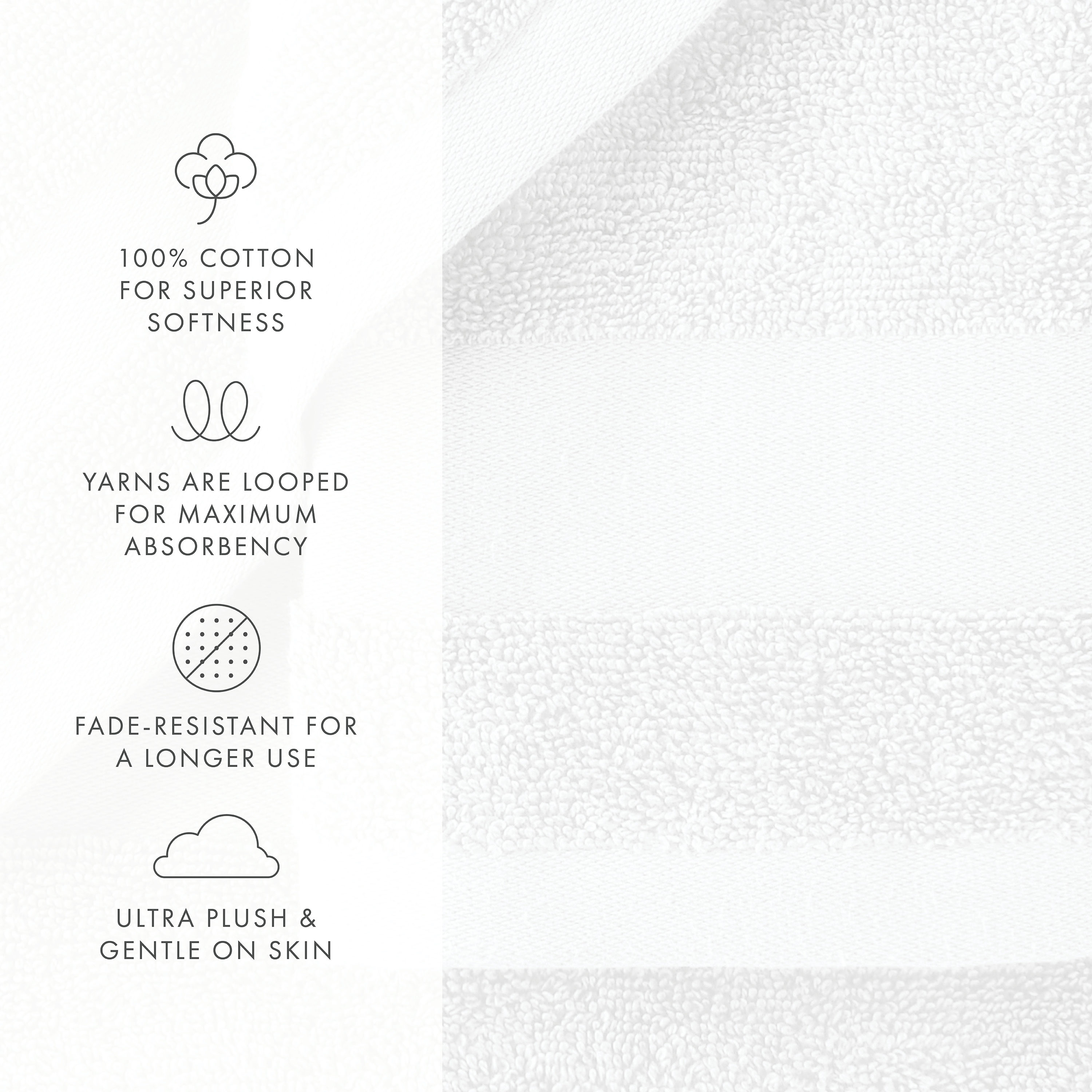 Ienjoy Home IH-TO520-4PK-WH Bath-Towels - View #3