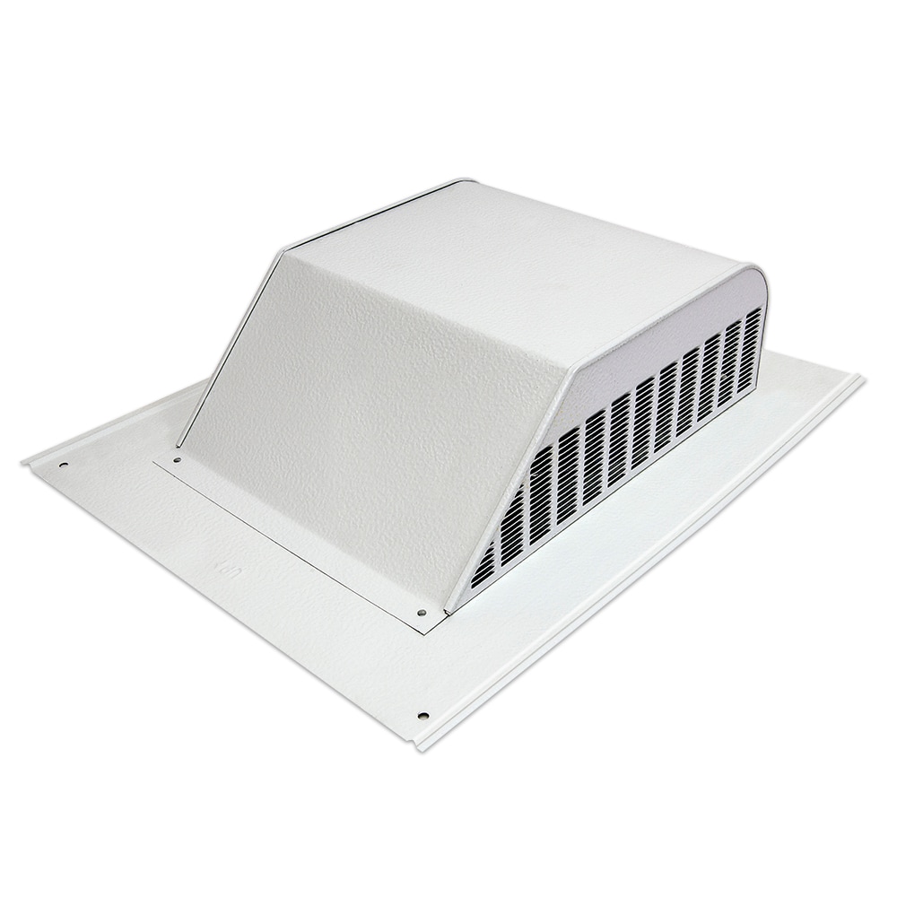 Master Flow SSB960AW-8 Carton of 8 White Aluminum Slant-back Roof Louver