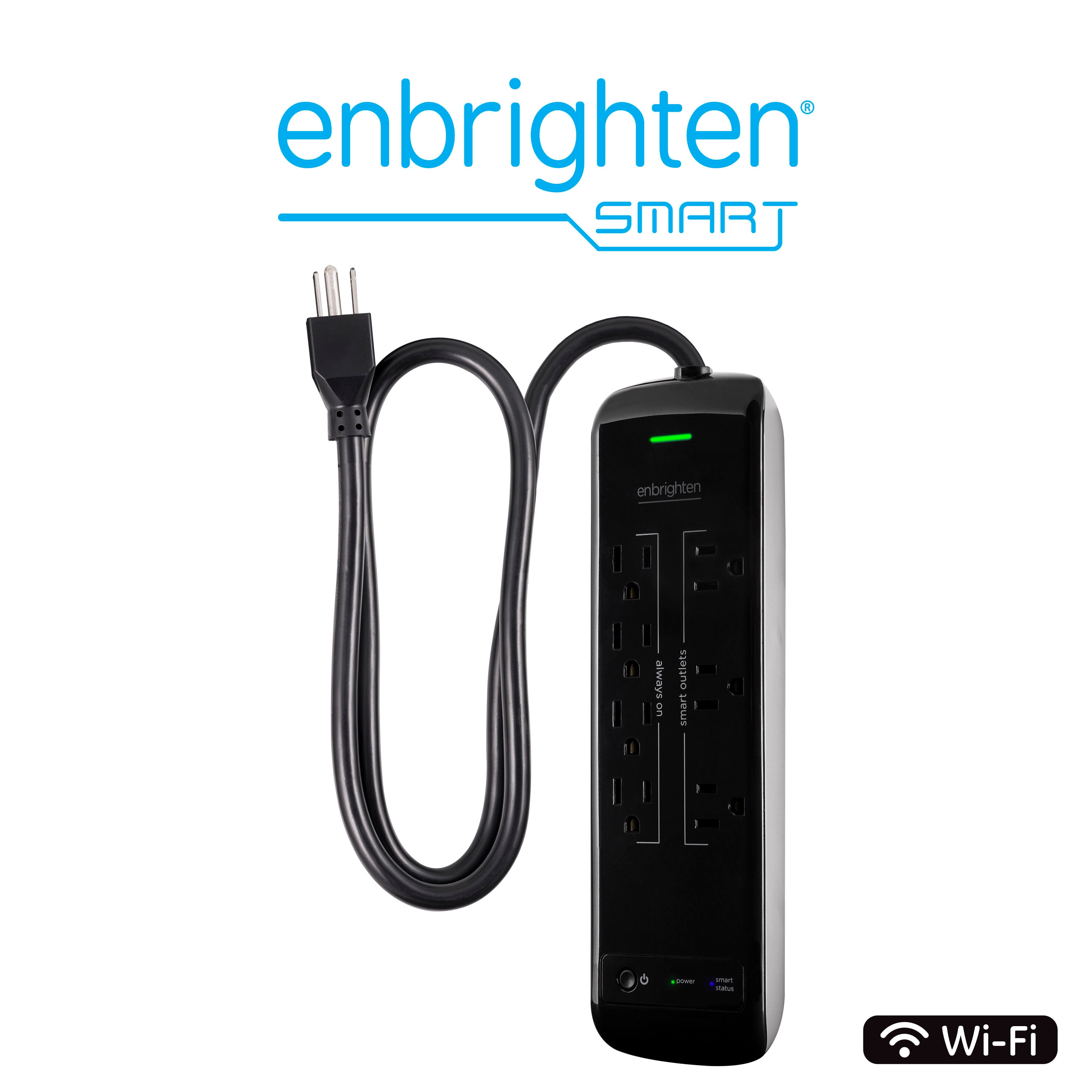 Enbrighten Z-Wave Plus Light Almond Smart Tamper-Resistant Outlet