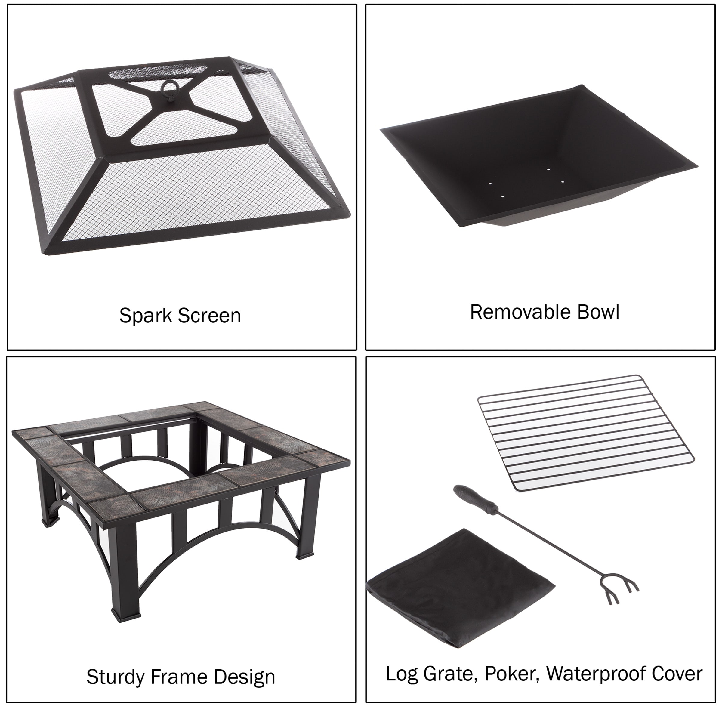 Nature Spring 833262TMO Outdoor-Woodburning-Firepits - View #3