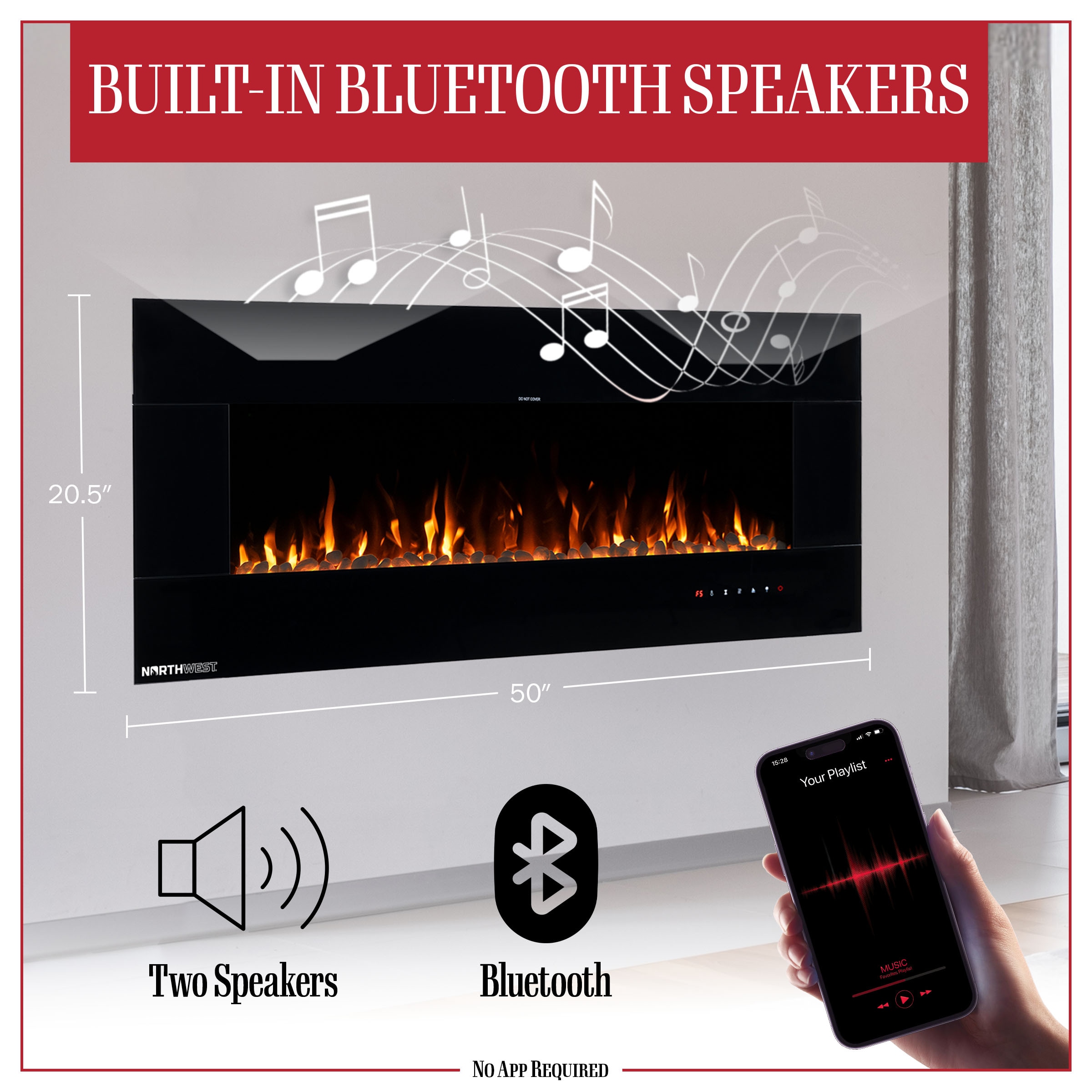 Northwest 80-BEF-50B Electric-Fireplaces - View #8