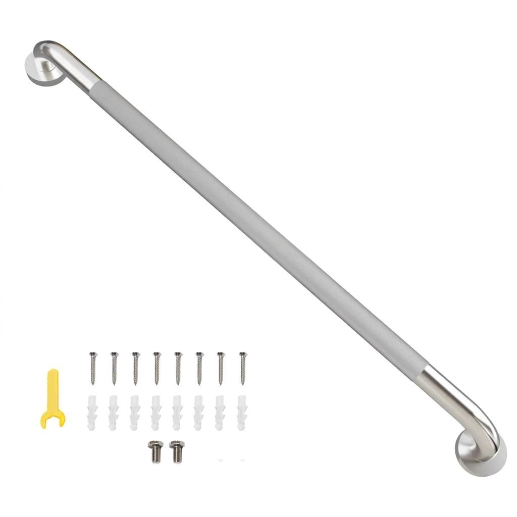 Etokfoks 36 in x 1 25 in Concealed Screw Bathroom Grab Bar Anti Slip ...