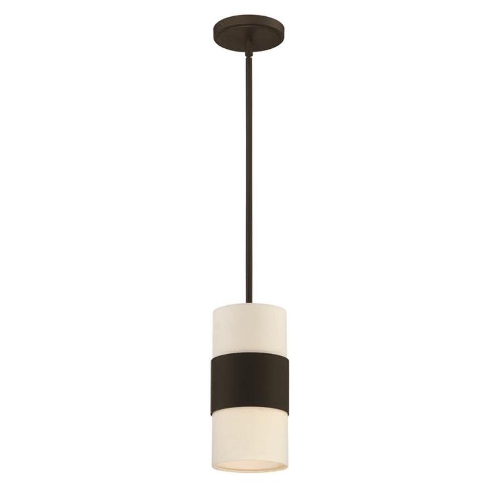 Crystorama 290-DB Grayson Dark Bronze Modern/contemporary Cylinder Mini Hanging Pendant light
