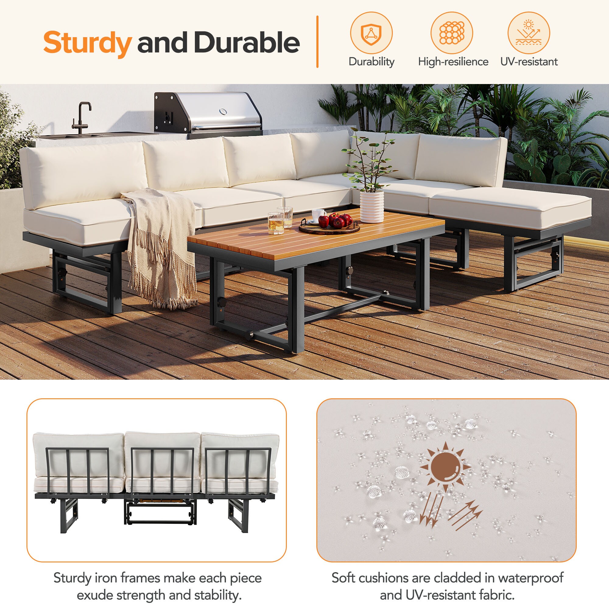 BABOOM BOM-TM00000-OR Patio-Conversation-Sets - View #7