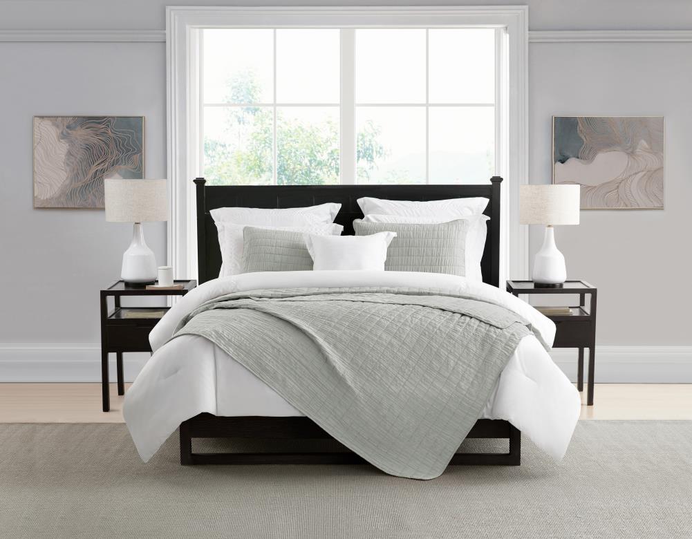 Swift Home Enzyme washed crinkle coverlet quilt set Grey Solid Twin/Twin Xl  Quilt (Microfiber with Down Alternative Fill) in the Comforters &  Bedspreads department at