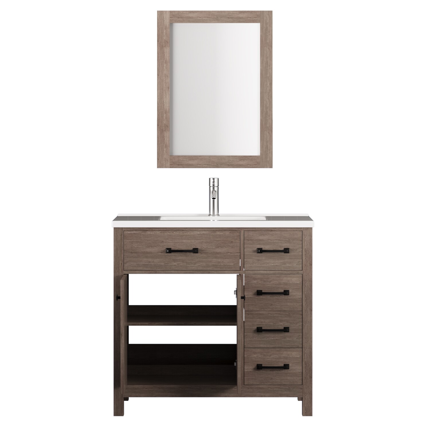 WONLINE USBR4774+USBR4460 Bath-Vanity-Combo - View #3