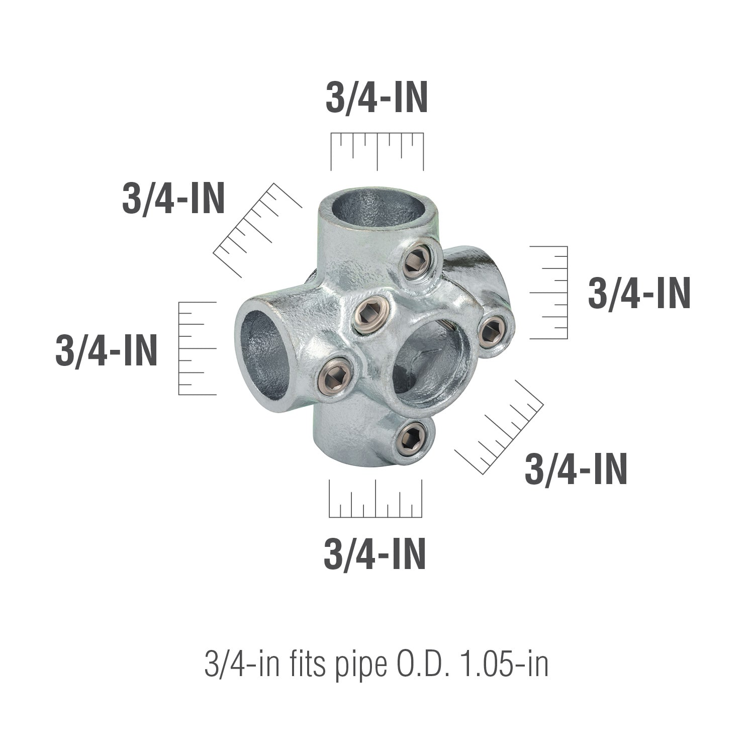 SteelTek 675-804HC Structural-Pipe-Fittings - View #3
