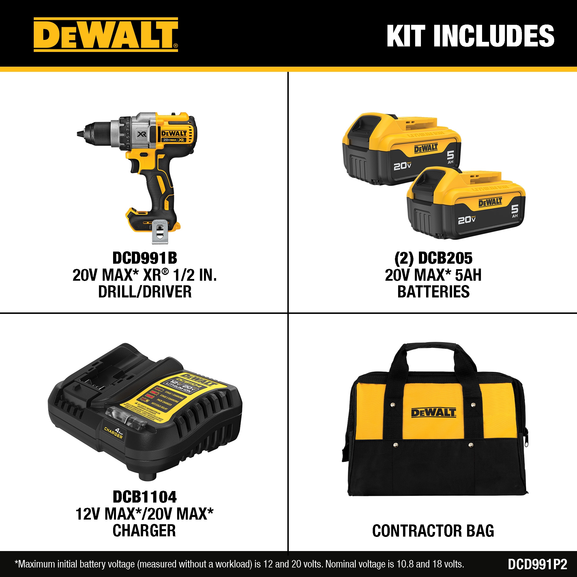 Dewalt dcd991p2 cordless drill hotsell